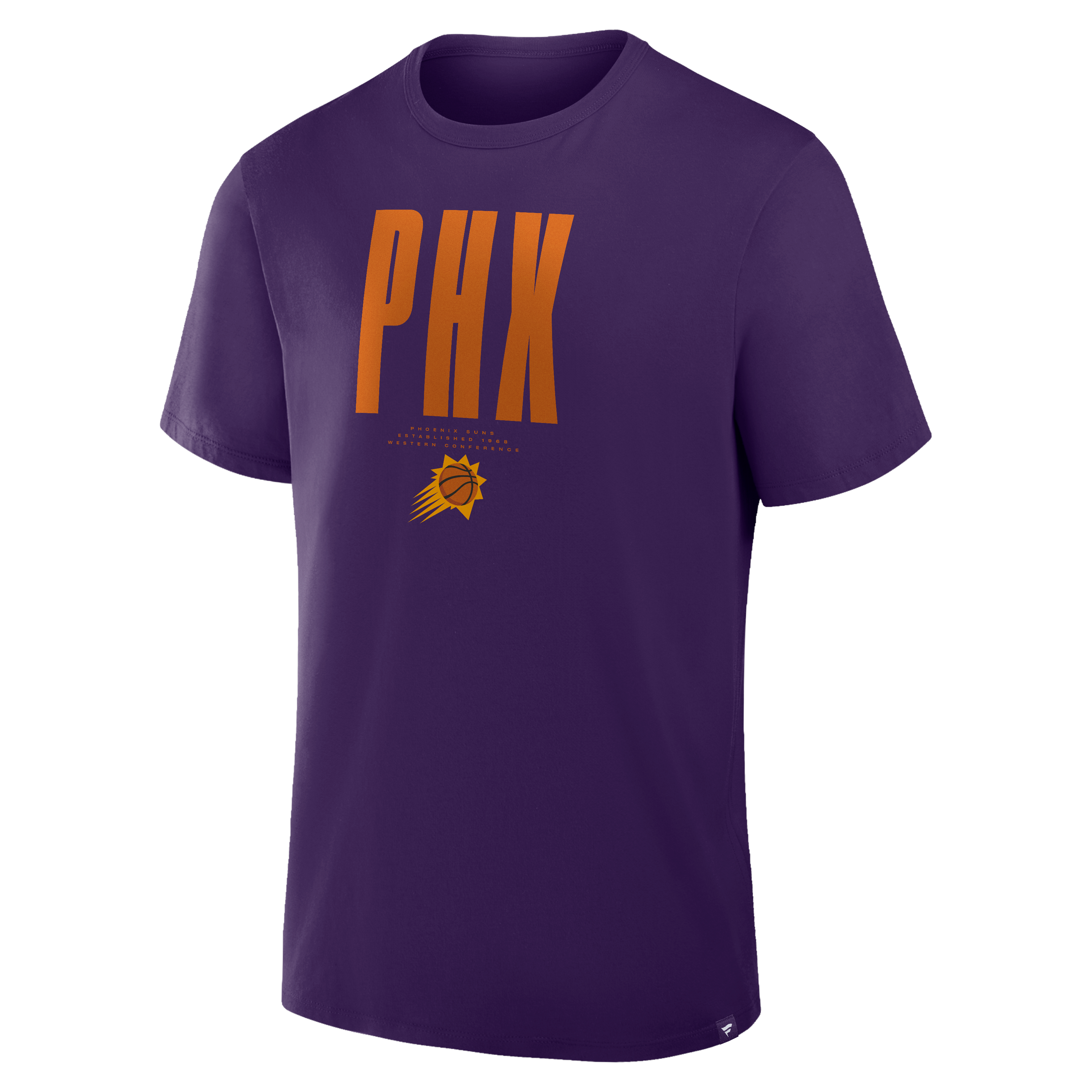 T-shirt Fanatics violet Phoenix Suns pour homme, en parfait état.