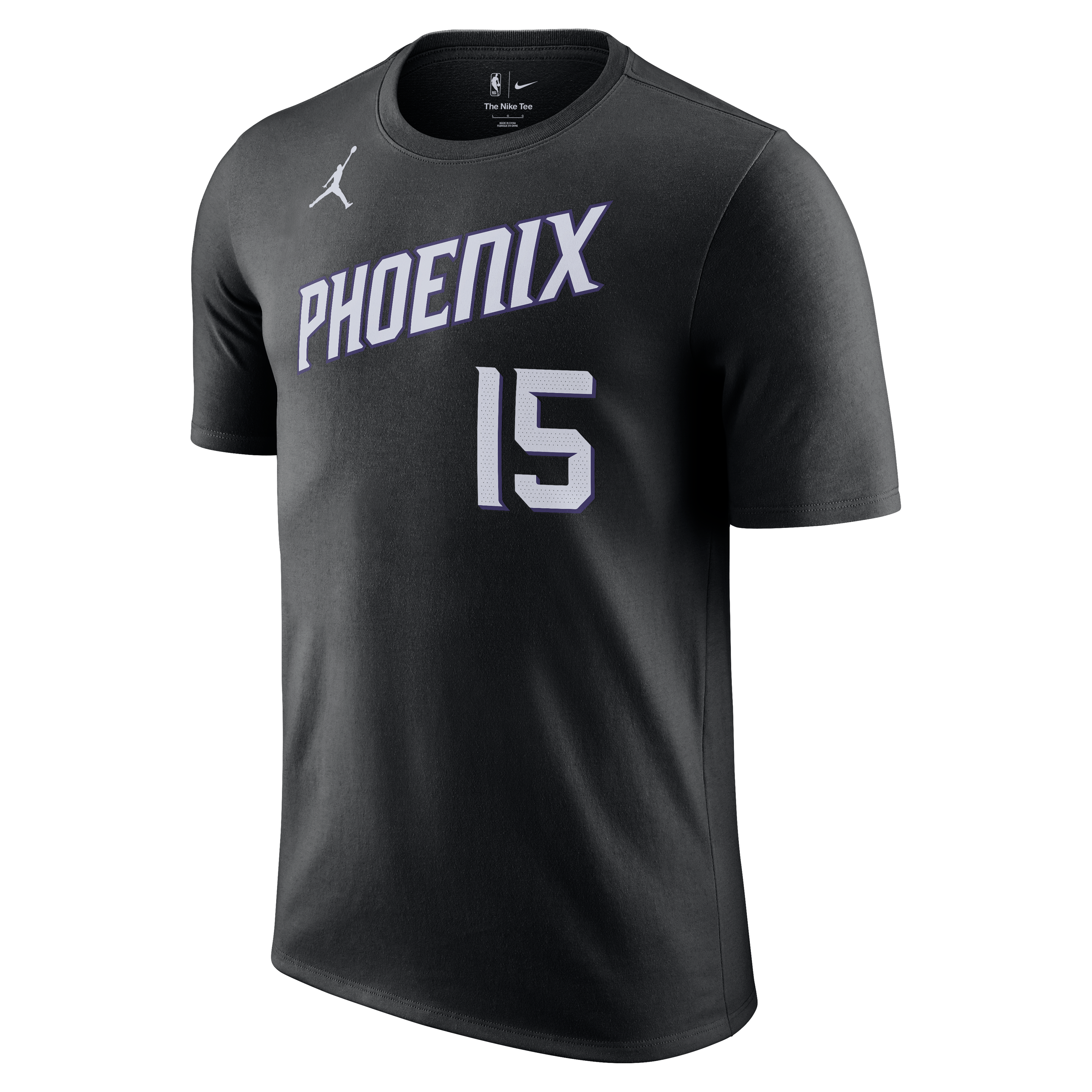 T-shirt homme Jordan Brand Devin Booker noir Phoenix Suns avec nom et numéro - Édition Statement