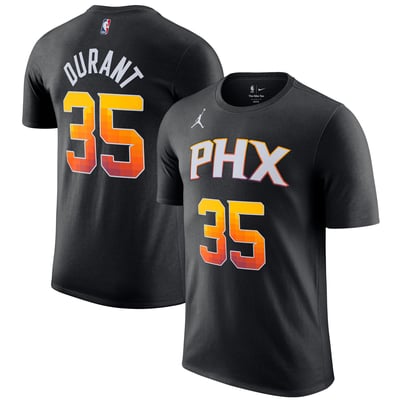 Kevin Durant Phoenix Suns Jordan Brand 2022/23 Statement Edition Name & Number T-Shirt - Black