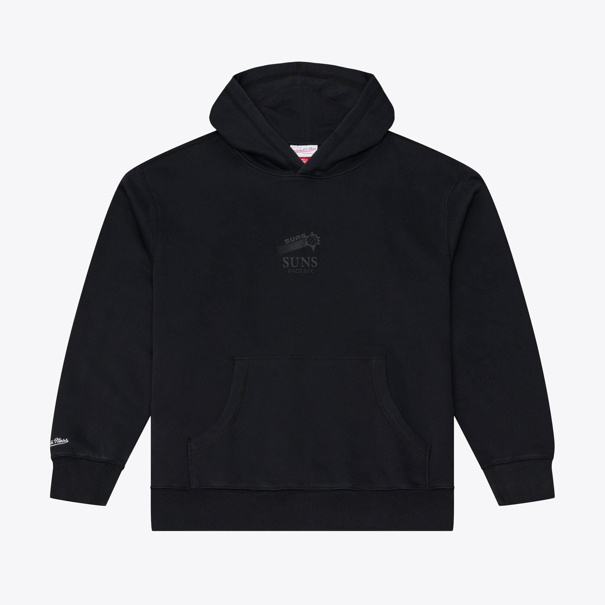 Sweat à capuche en polaire noire Mitchell & Ness Phoenix Suns pour homme