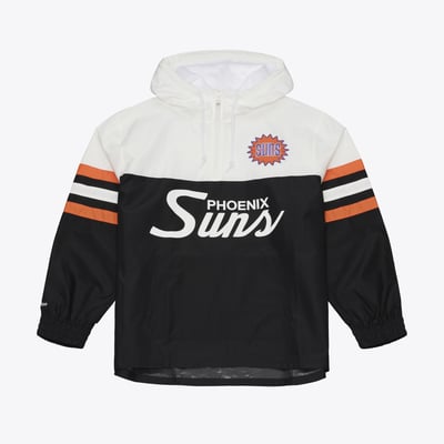  Phoenix Suns Mitchell & Ness Head Coach Lightweight Anorak Half-Zip Windbreaker - Black