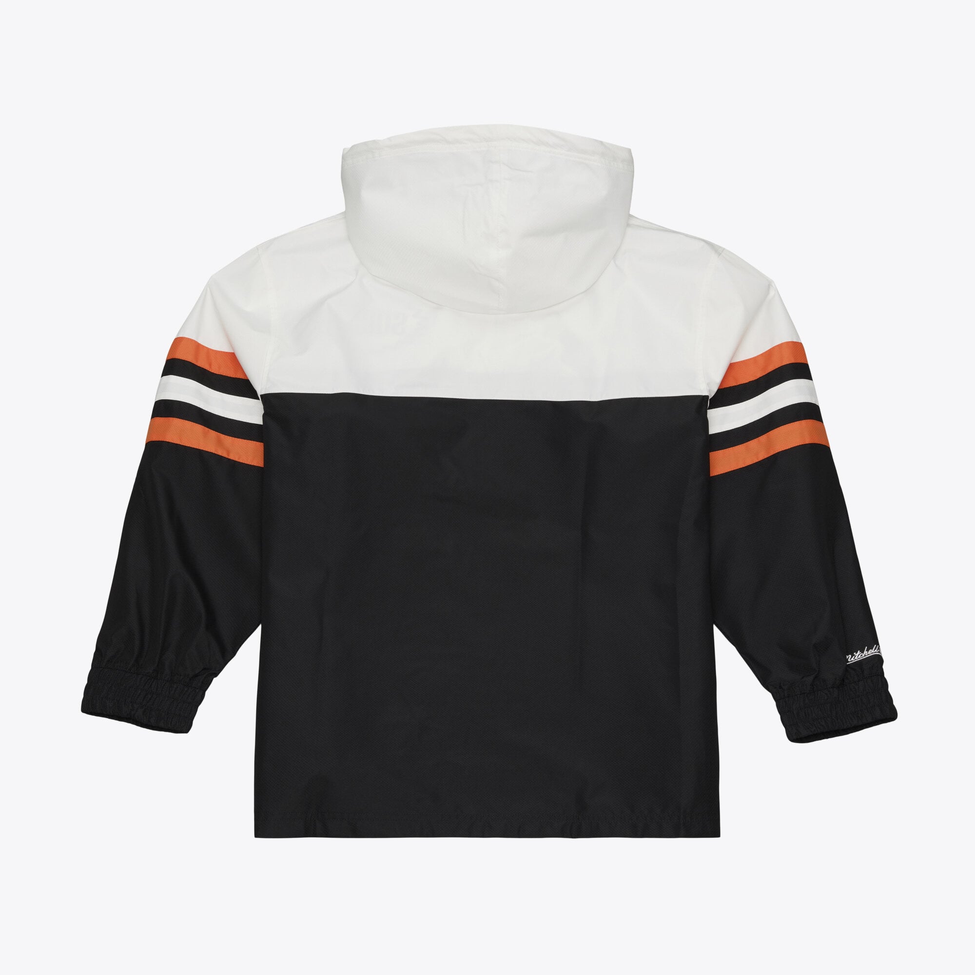 Coupe-vent anorak léger à fermeture éclair quart de tour Mitchell & Ness noir pour homme