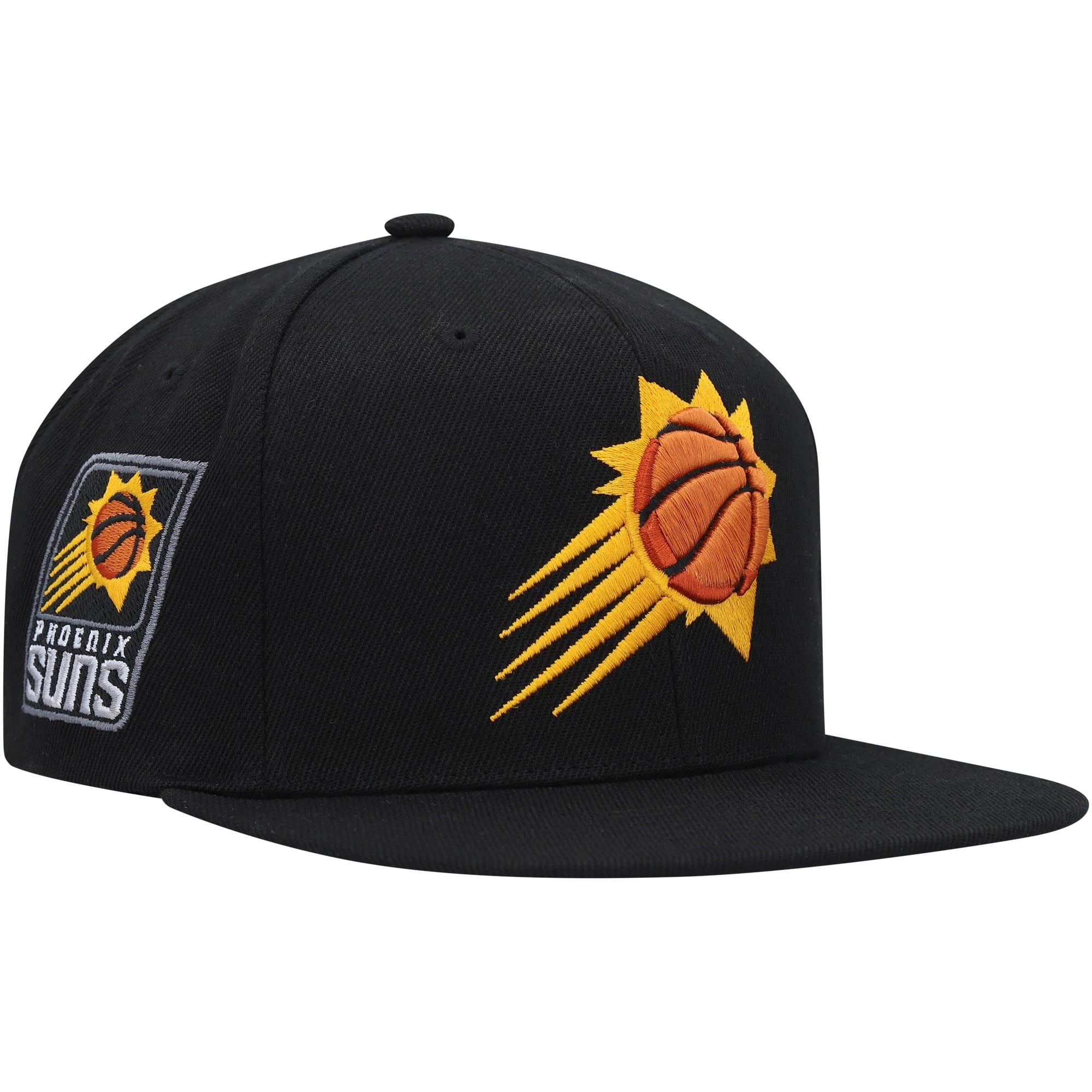 Men's Phoenix Suns Mitchell & Ness Black Side Core 2.0 Snapback Hat