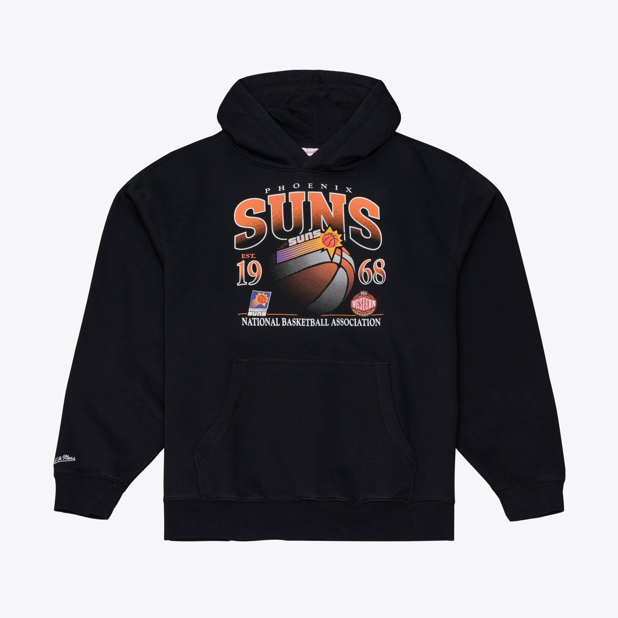 Sweat à capuche Mitchell & Ness noir Phoenix Suns pour homme