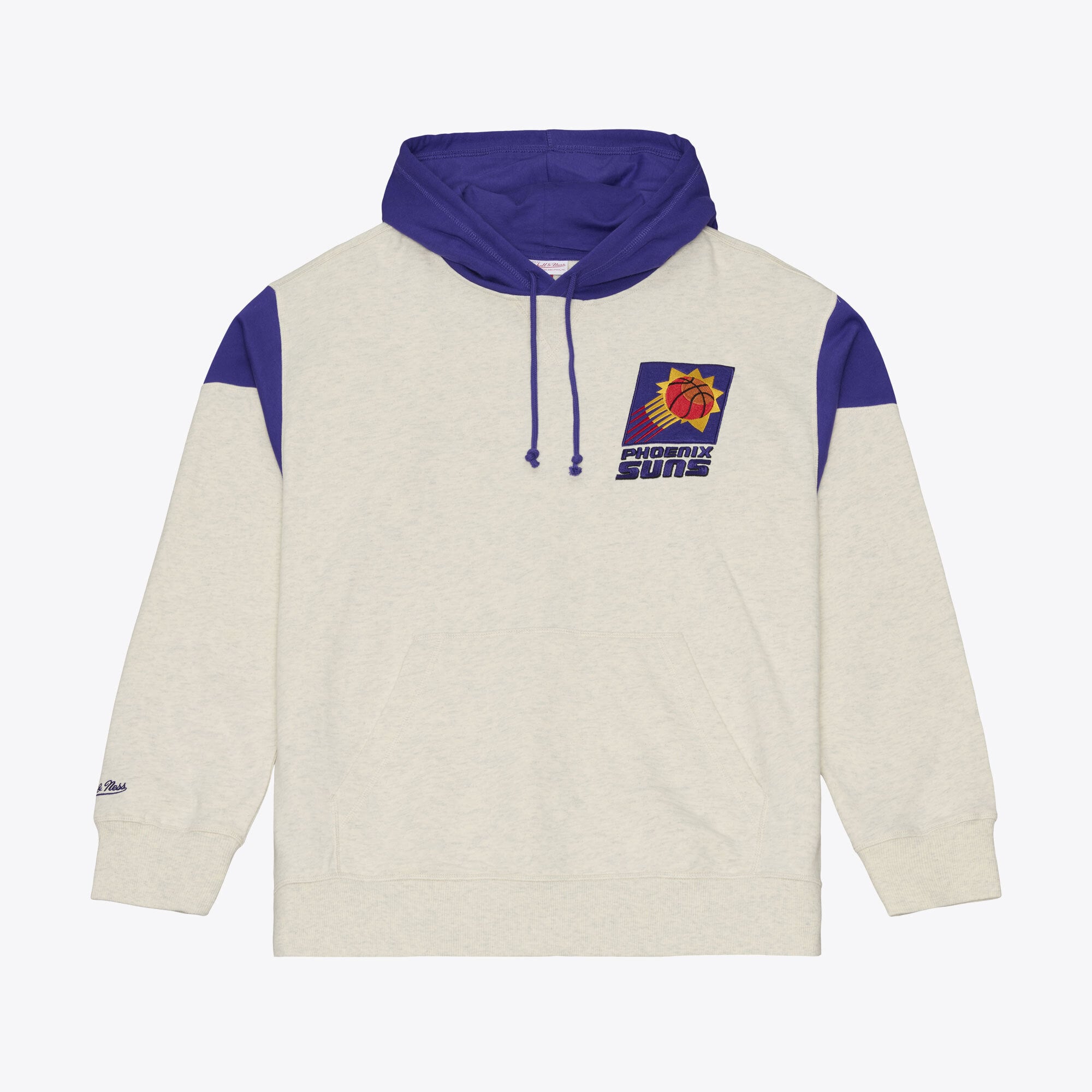 Sweat à capuche Mitchell & Ness crème Phoenix Suns pour homme