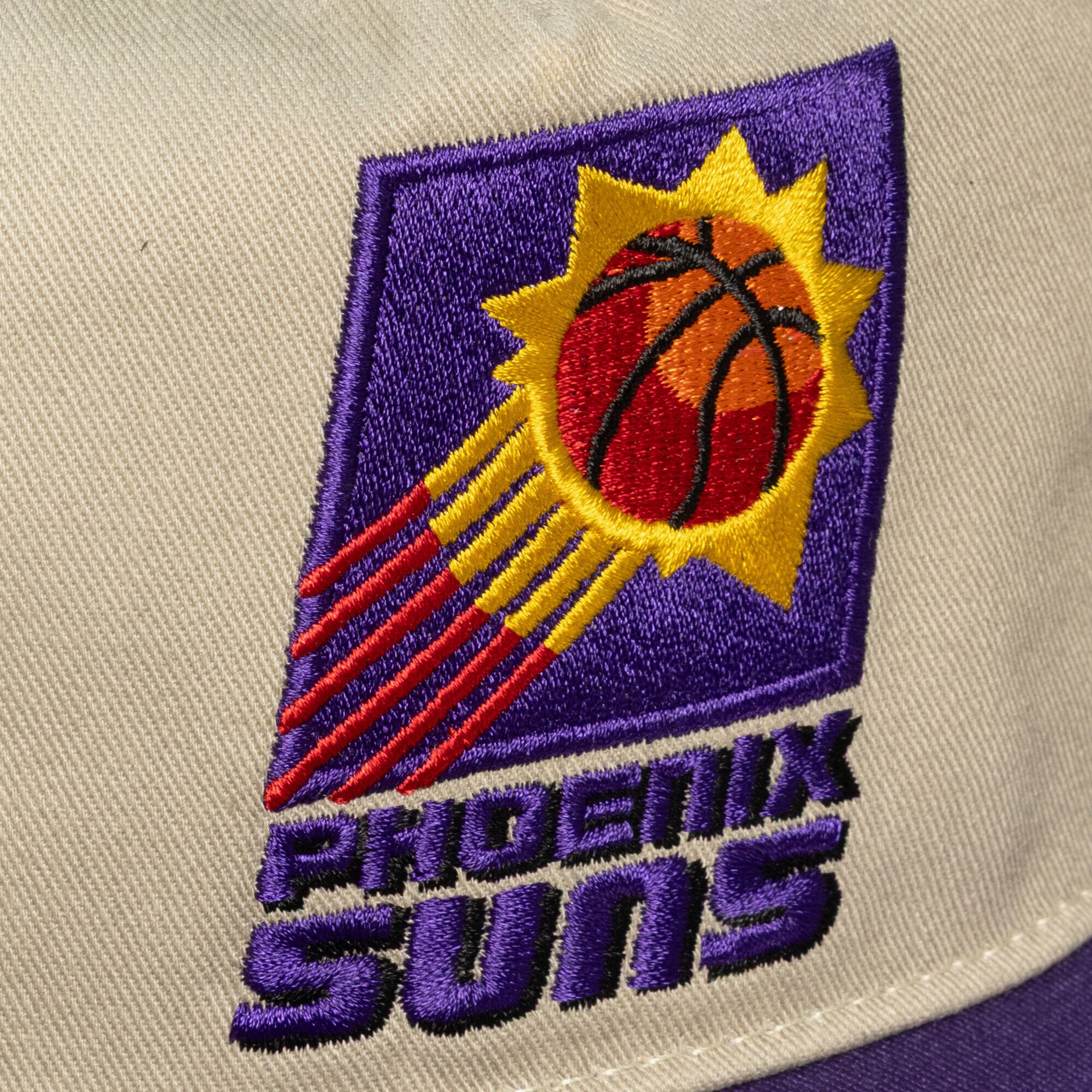 Men's Mitchell & Ness Cream Phoenix Suns Hardwood Classics Retro Roots Snapback Hat