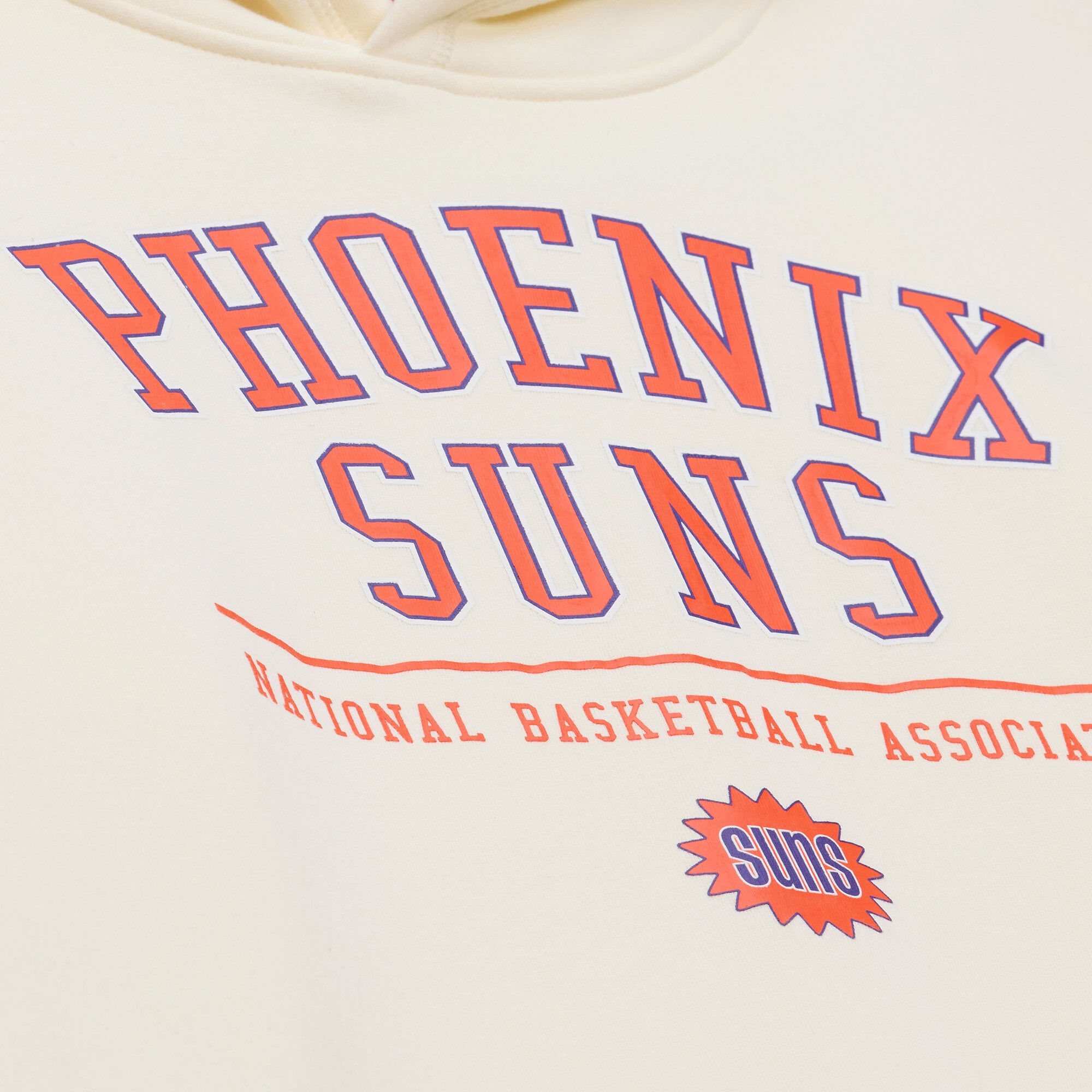 Men's Mitchell & Ness Cream Phoenix Suns Walk-Off Fleece Hoodie