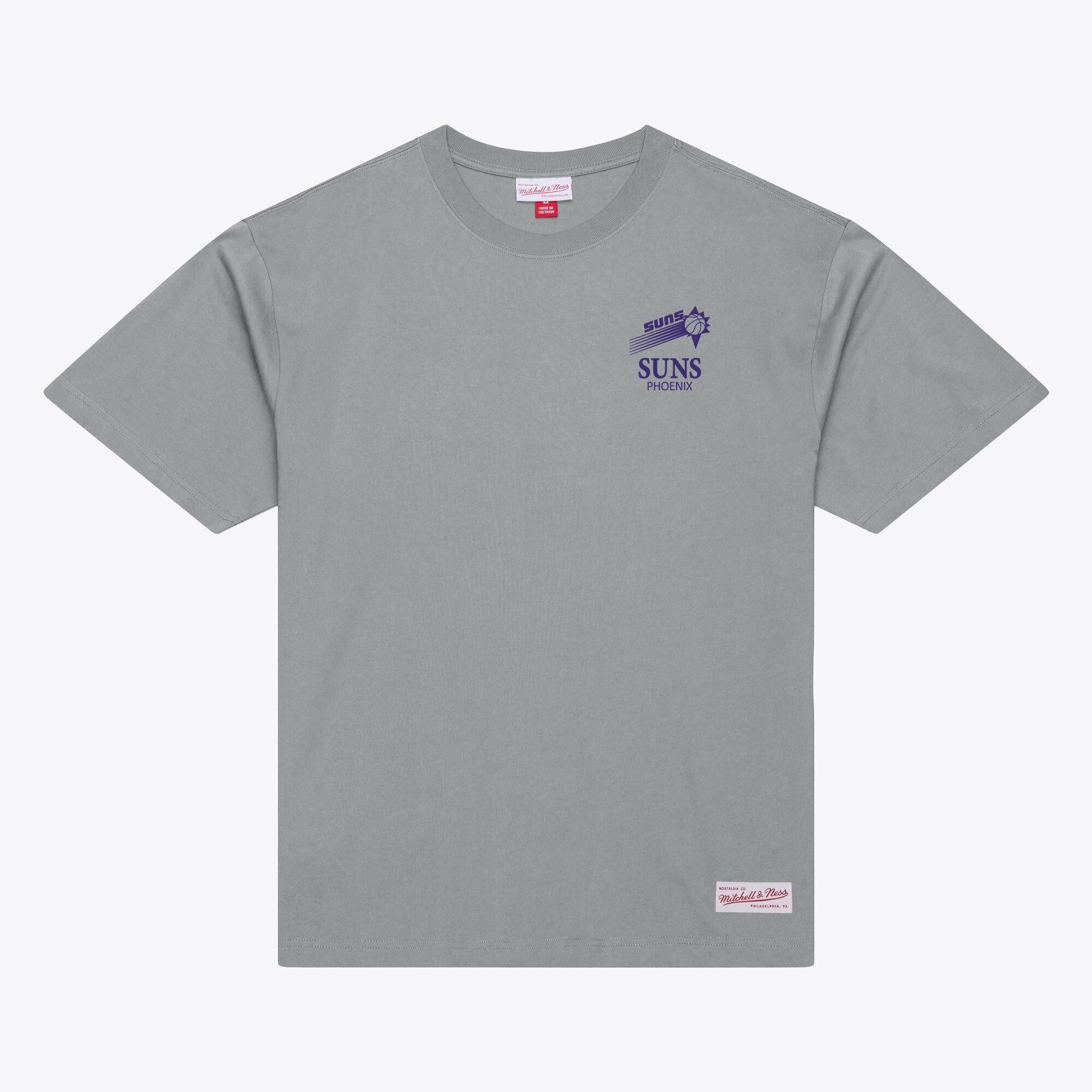 T-shirt Mitchell & Ness Core Essentials gris Phoenix Suns pour homme