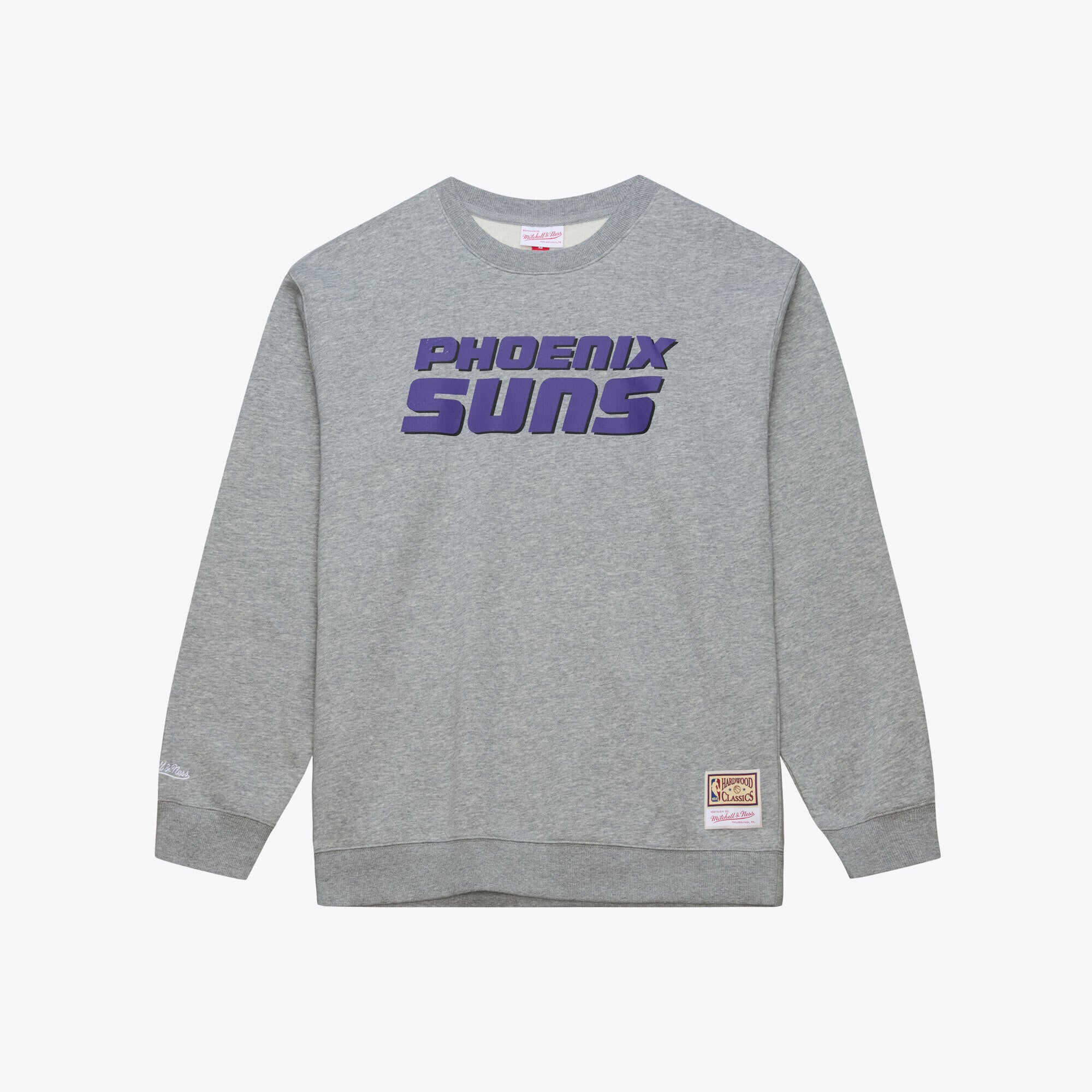 Men's Mitchell & Ness Heather Gray Phoenix Suns Walk-Off Fleece Sweatshirt