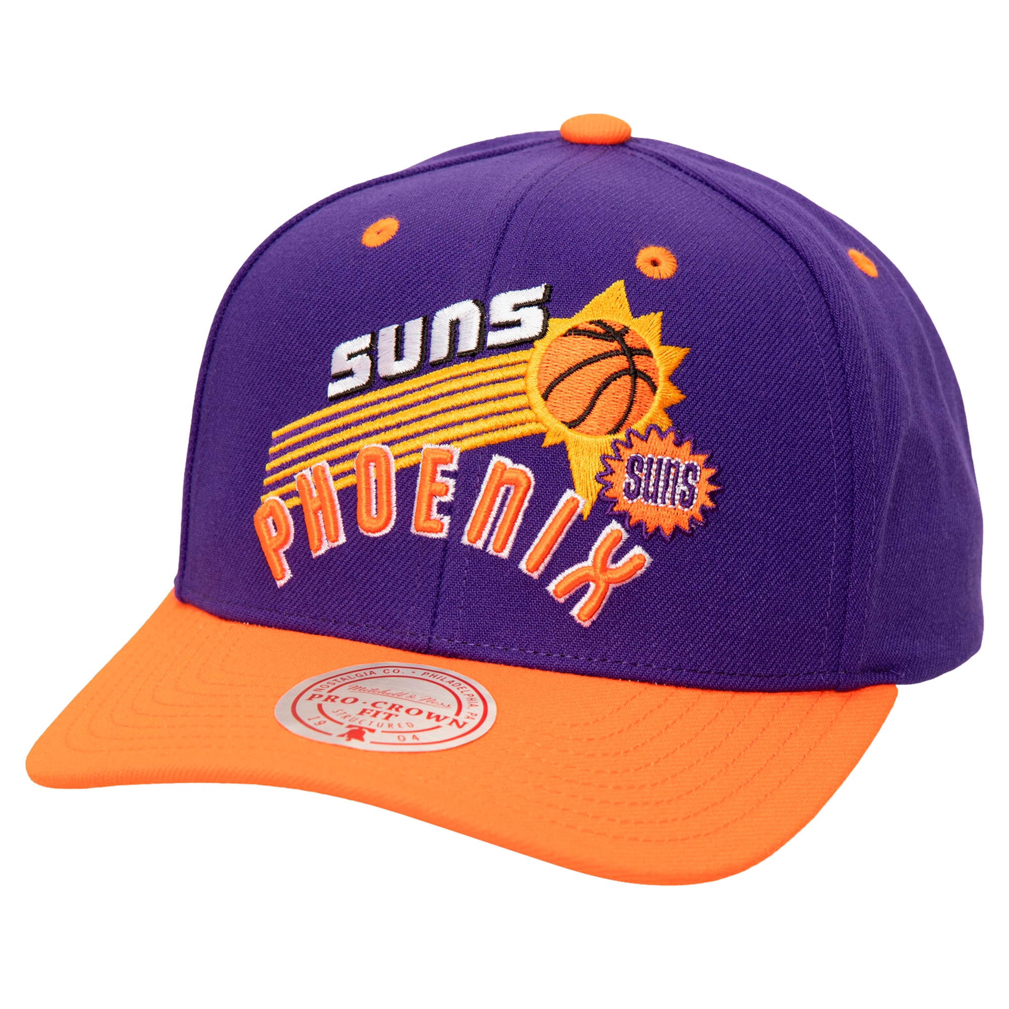 Men's Phoenix Suns Mitchell & Ness Purple All In 2.0 Pro Crown Snapback Hat