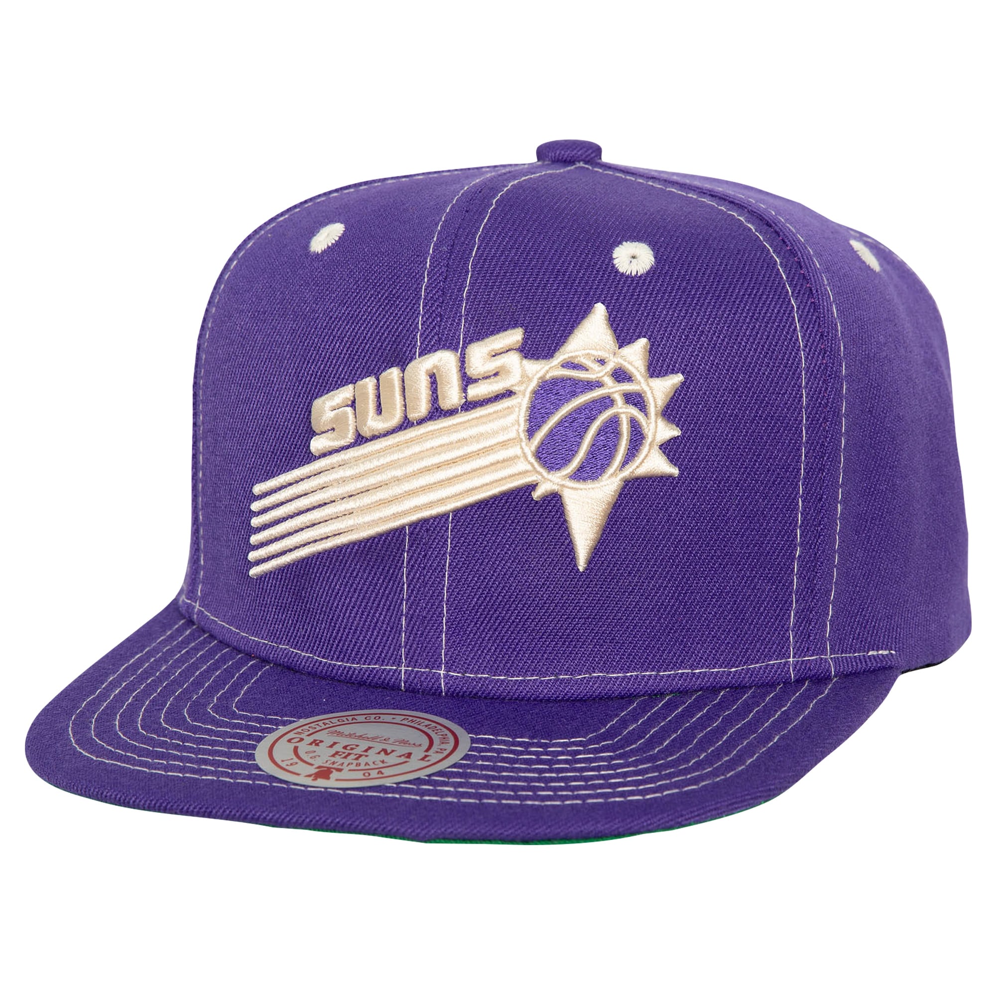 Men's Phoenix Suns Mitchell & Ness Purple Energy Contrast Snapback Hat