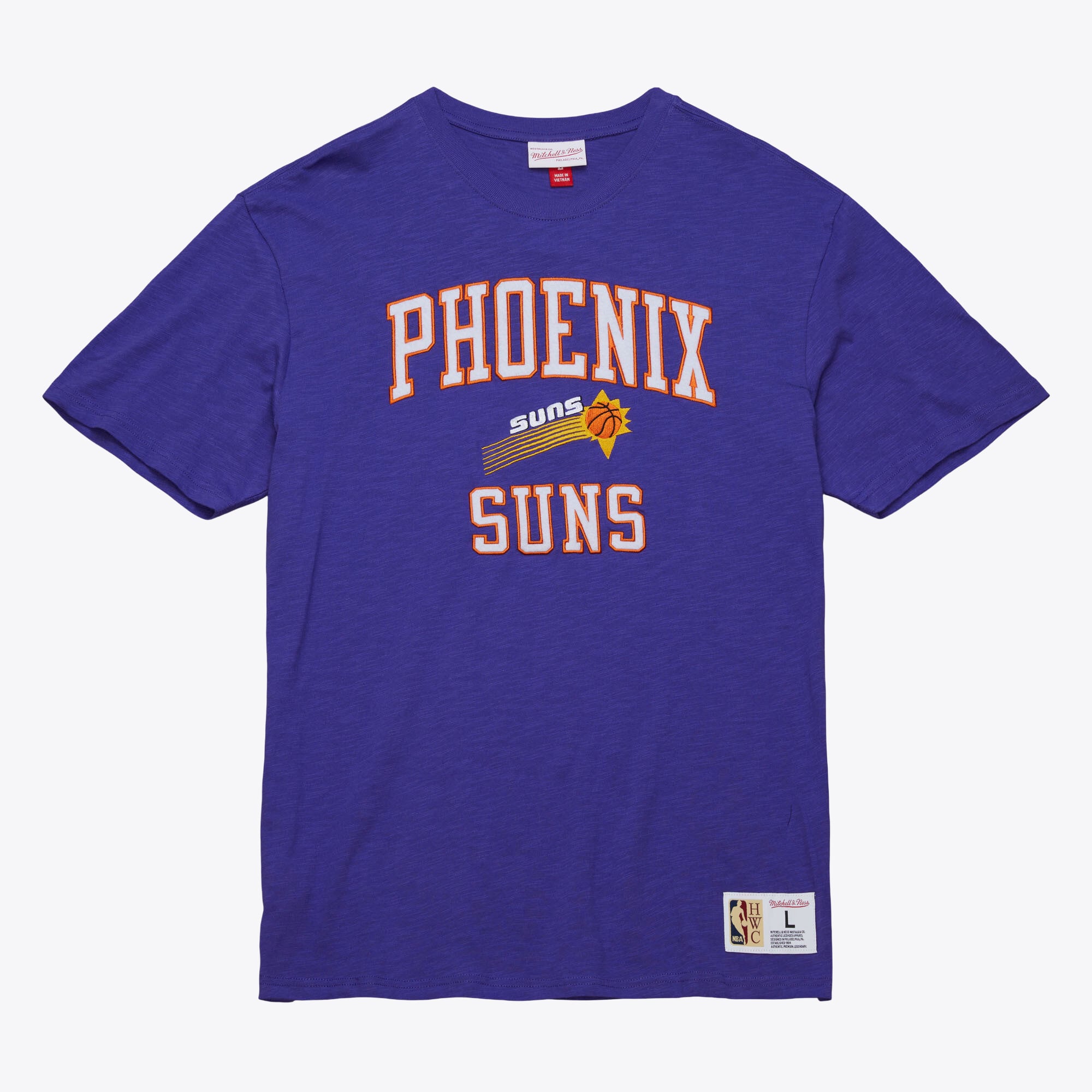 T-shirt Mitchell & Ness violet Phoenix Suns Hardwood Classics Legendary Slub pour homme
