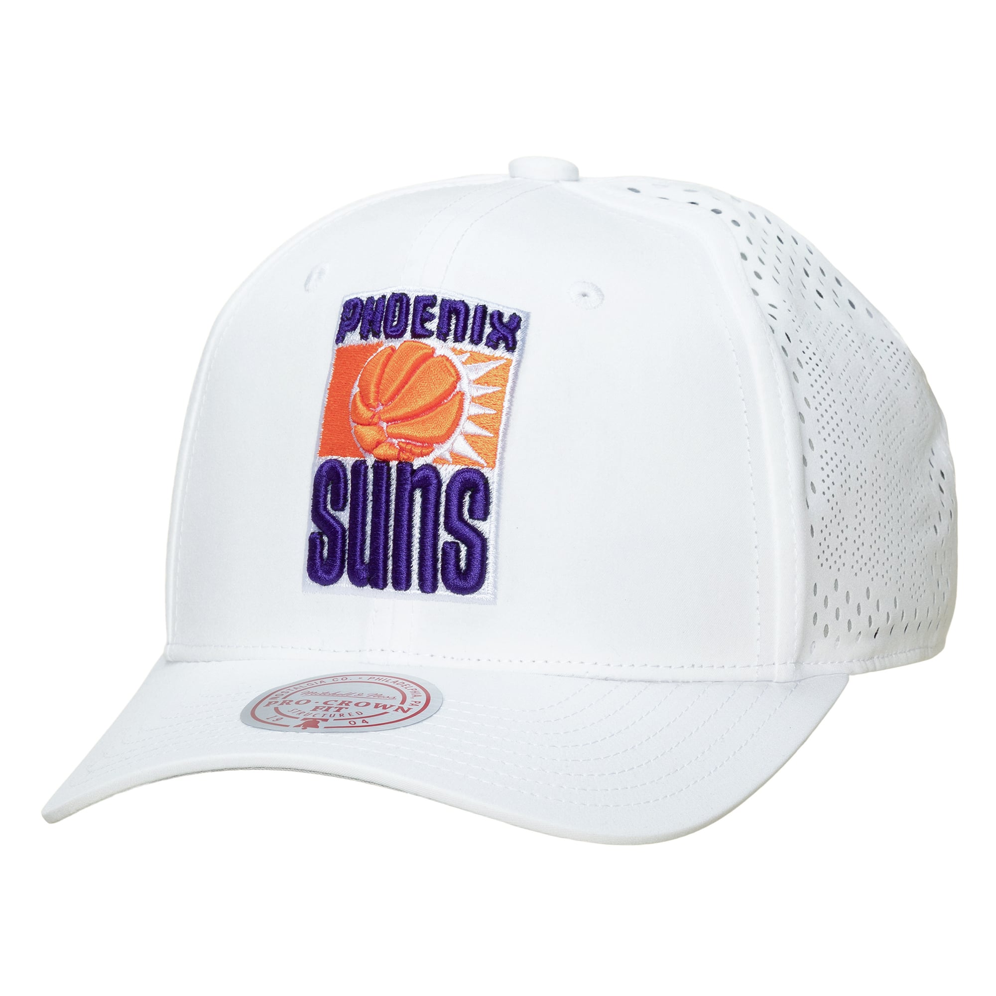 Men's Mitchell & Ness White Phoenix Suns Perfect Lightweight Pro Crown Adjustable Hat