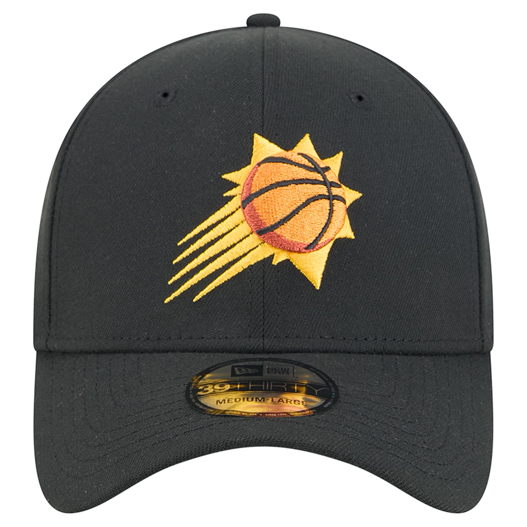 Men's New Era Black Phoenix Suns 39THIRTY Flex Hat