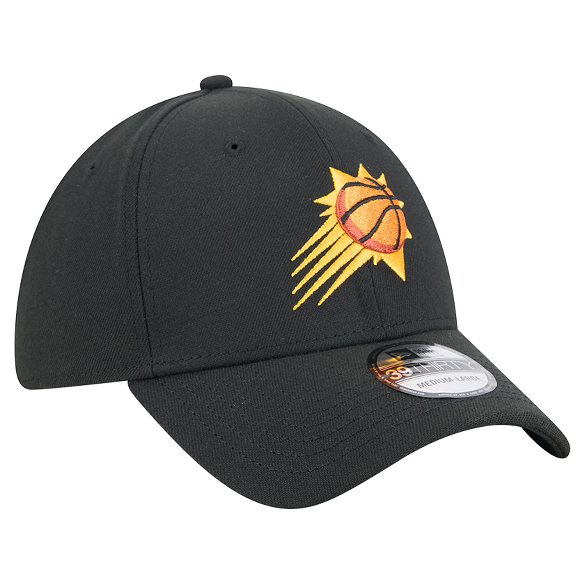 Men's New Era Black Phoenix Suns 39THIRTY Flex Hat