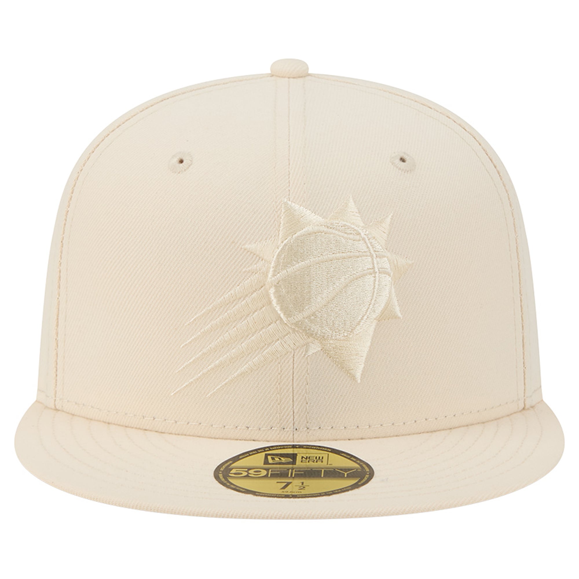 Casquette ajustée New Era 59FIFTY crème Phoenix Suns pour homme