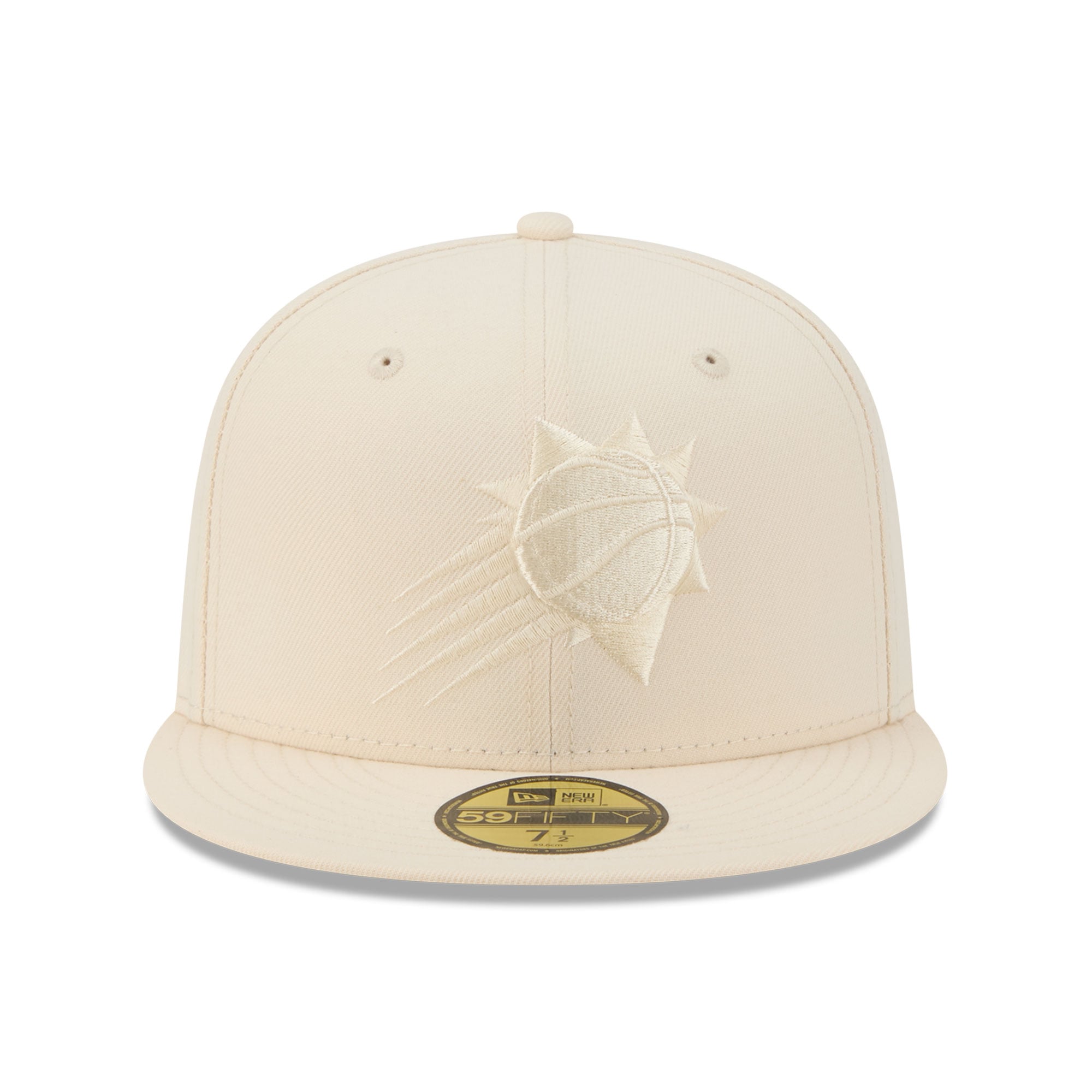 Casquette ajustée New Era 59FIFTY crème Phoenix Suns pour homme