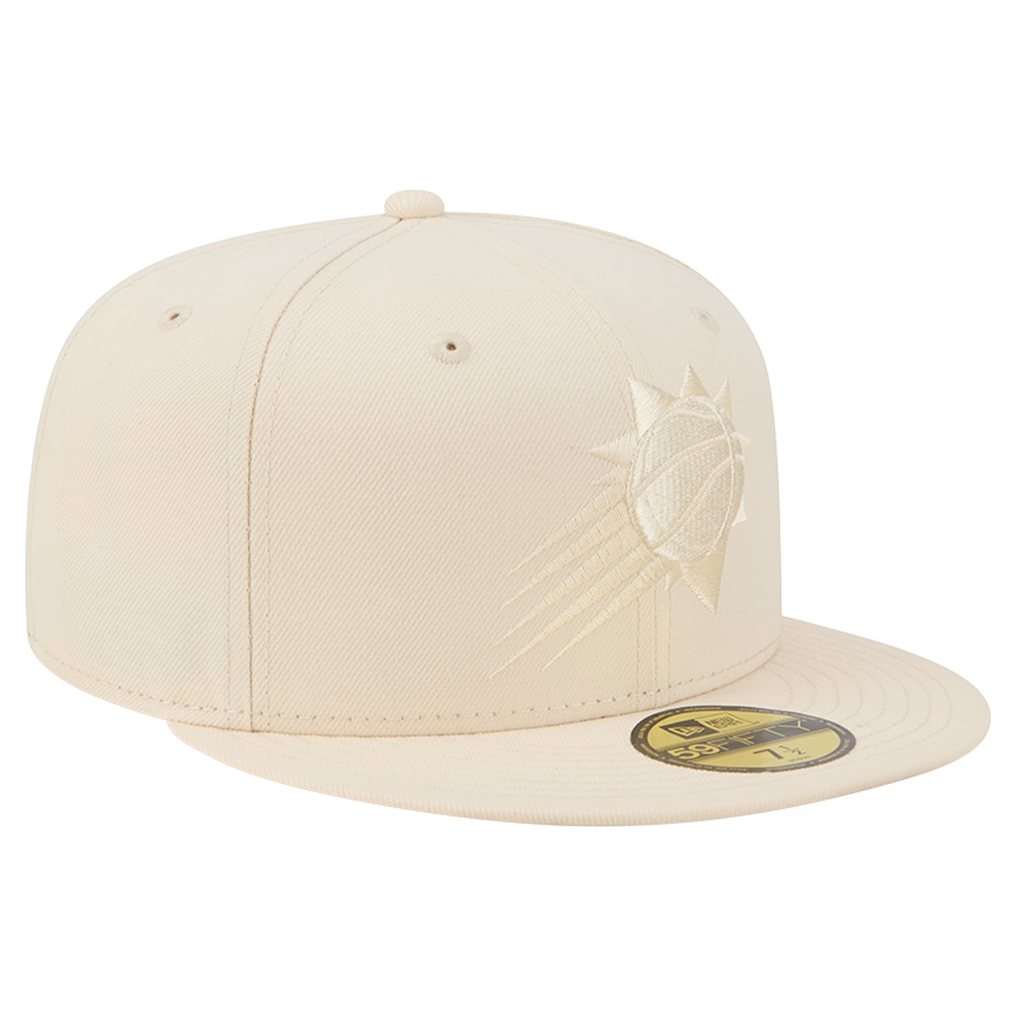 Casquette ajustée New Era 59FIFTY crème Phoenix Suns pour homme