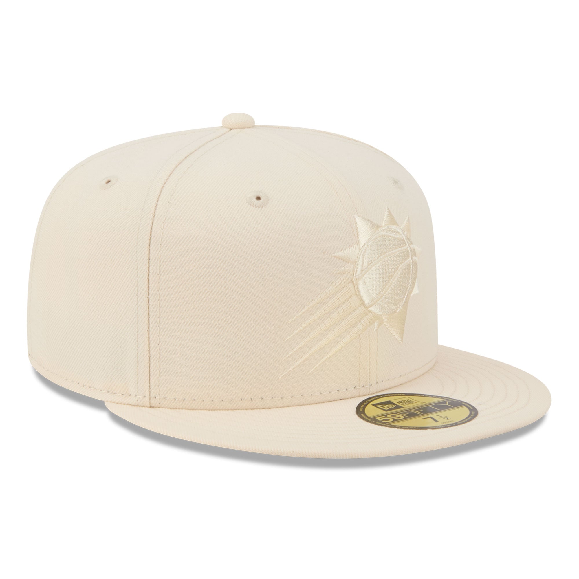 Casquette ajustée New Era 59FIFTY crème Phoenix Suns pour homme