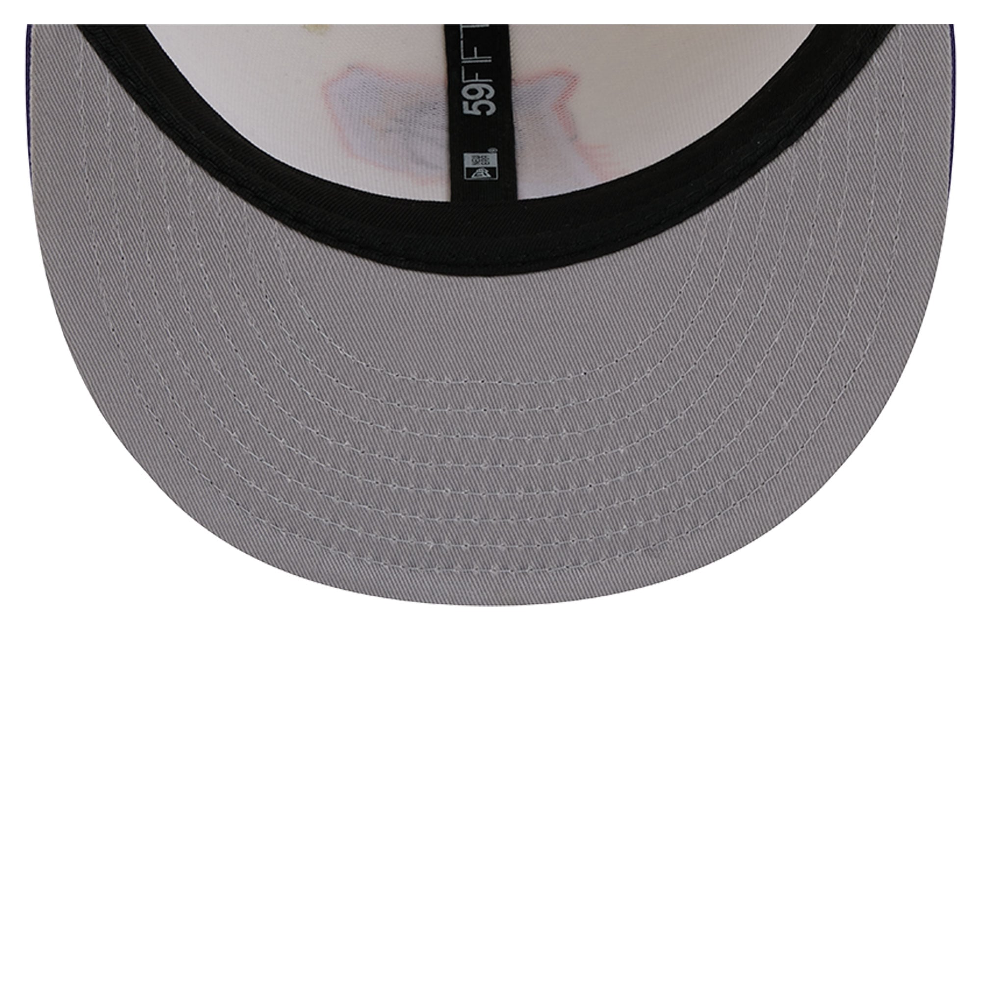 Casquette ajustée New Era Deceptor 59FIFTY pour homme, couleur crème/violette, Phoenix Suns