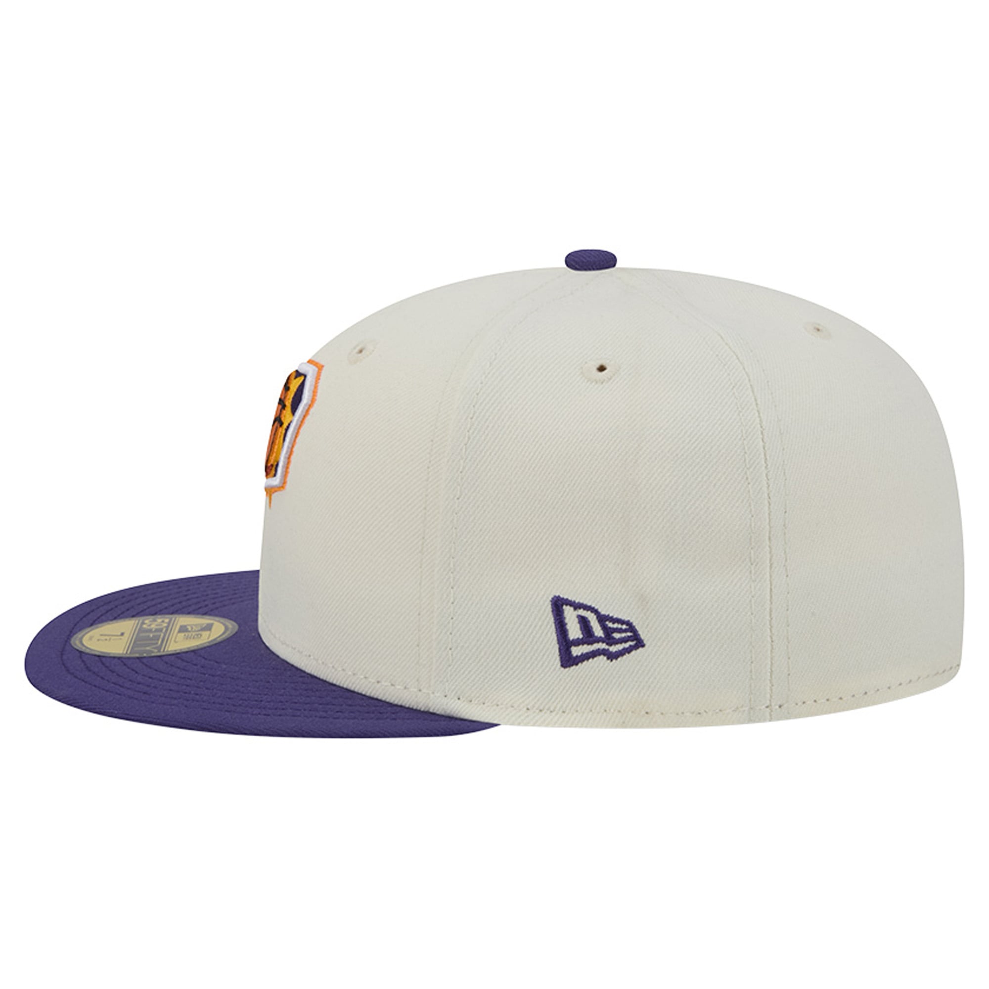 Casquette ajustée New Era Deceptor 59FIFTY pour homme, couleur crème/violette, Phoenix Suns