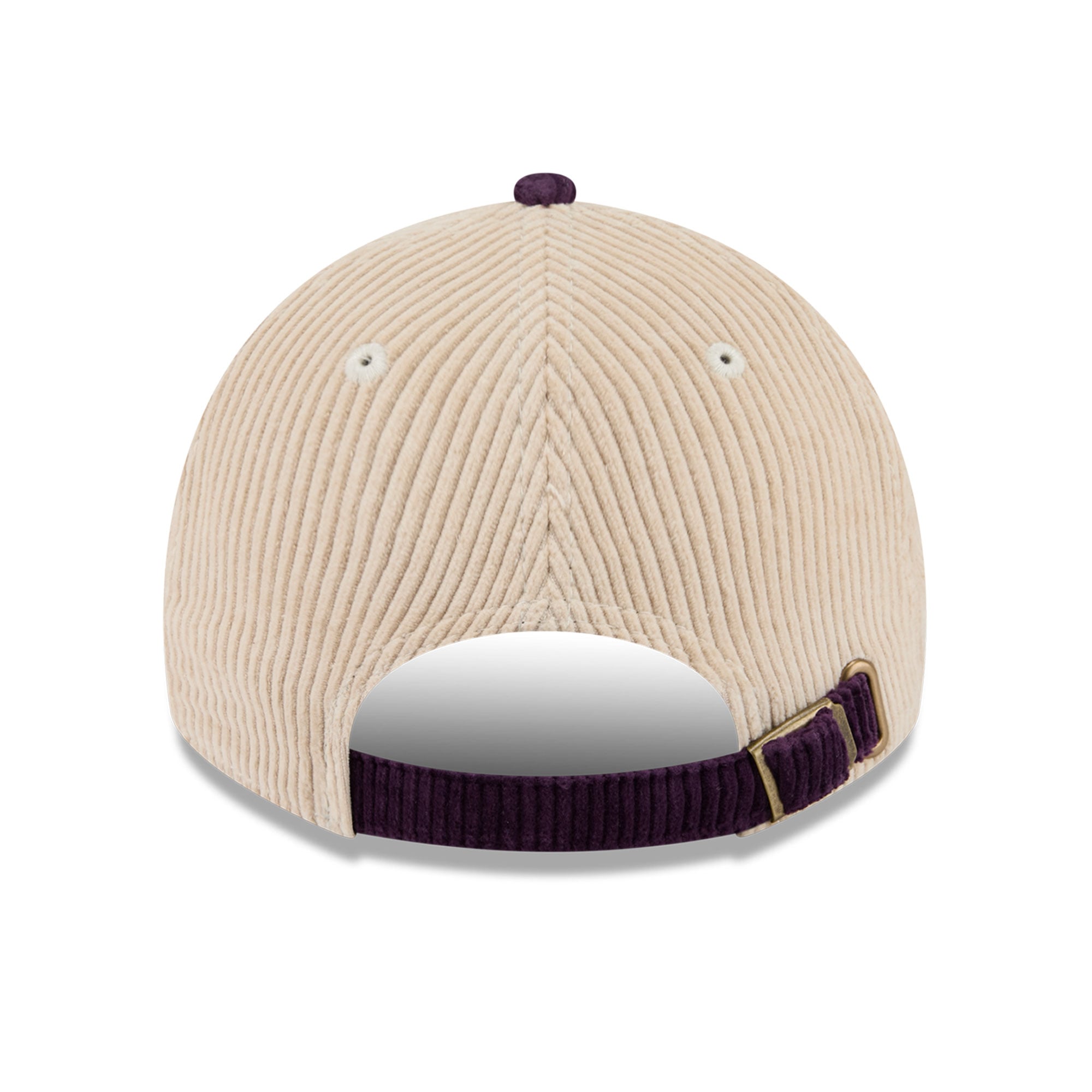 Men's New Era Cream/Purple Phoenix Suns Tonal Corduroy Casual Classic Adjustable Hat
