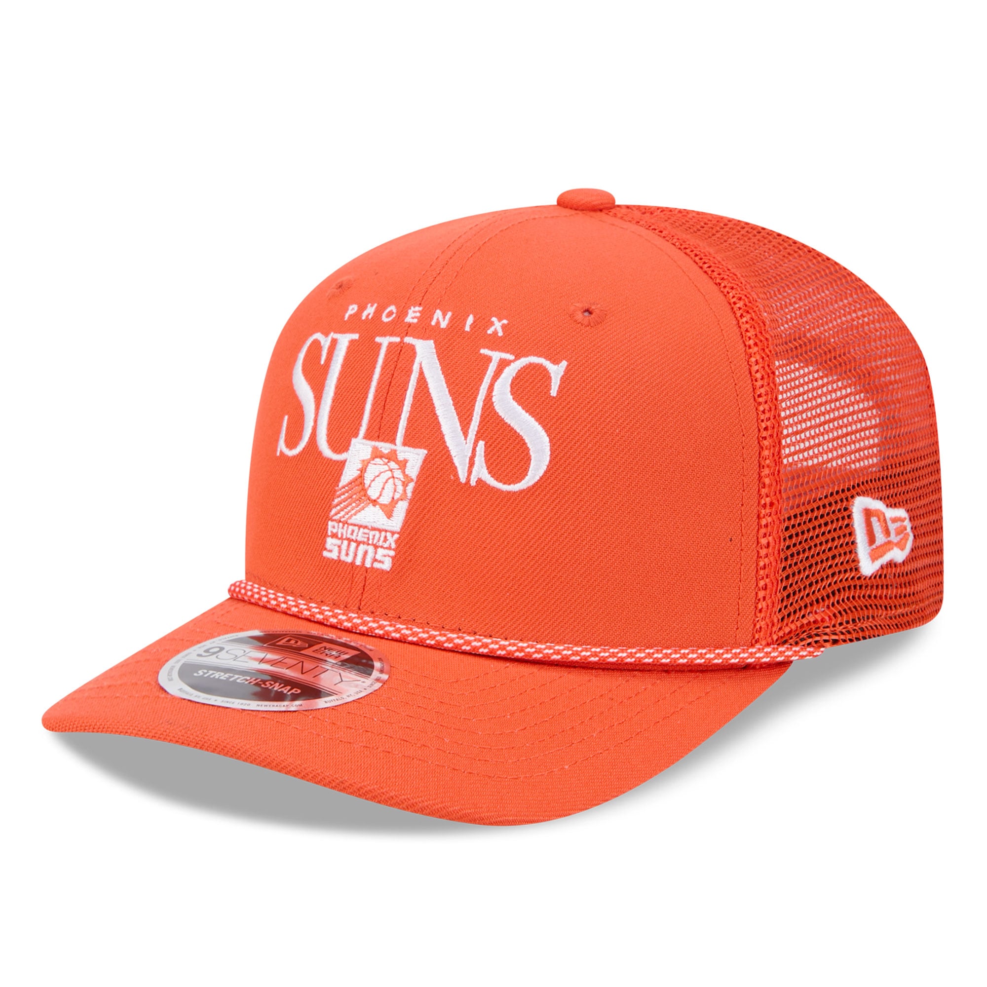 Men's Phoenix Suns New Era Orange Tonal 9SEVENTY Adjustable Trucker Hat