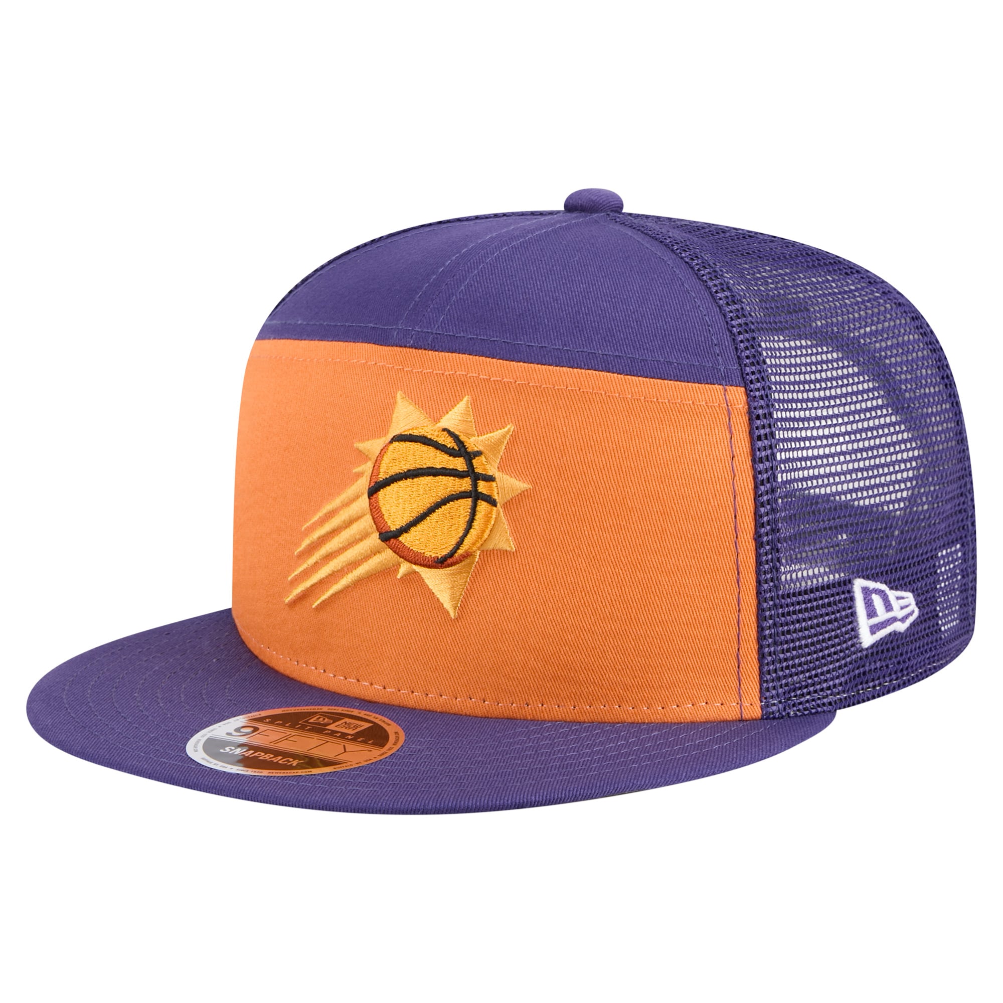 Men's Phoenix Suns New Era Orange/Purple Outdoor Split Panel 9FIFTY Snapback Hat