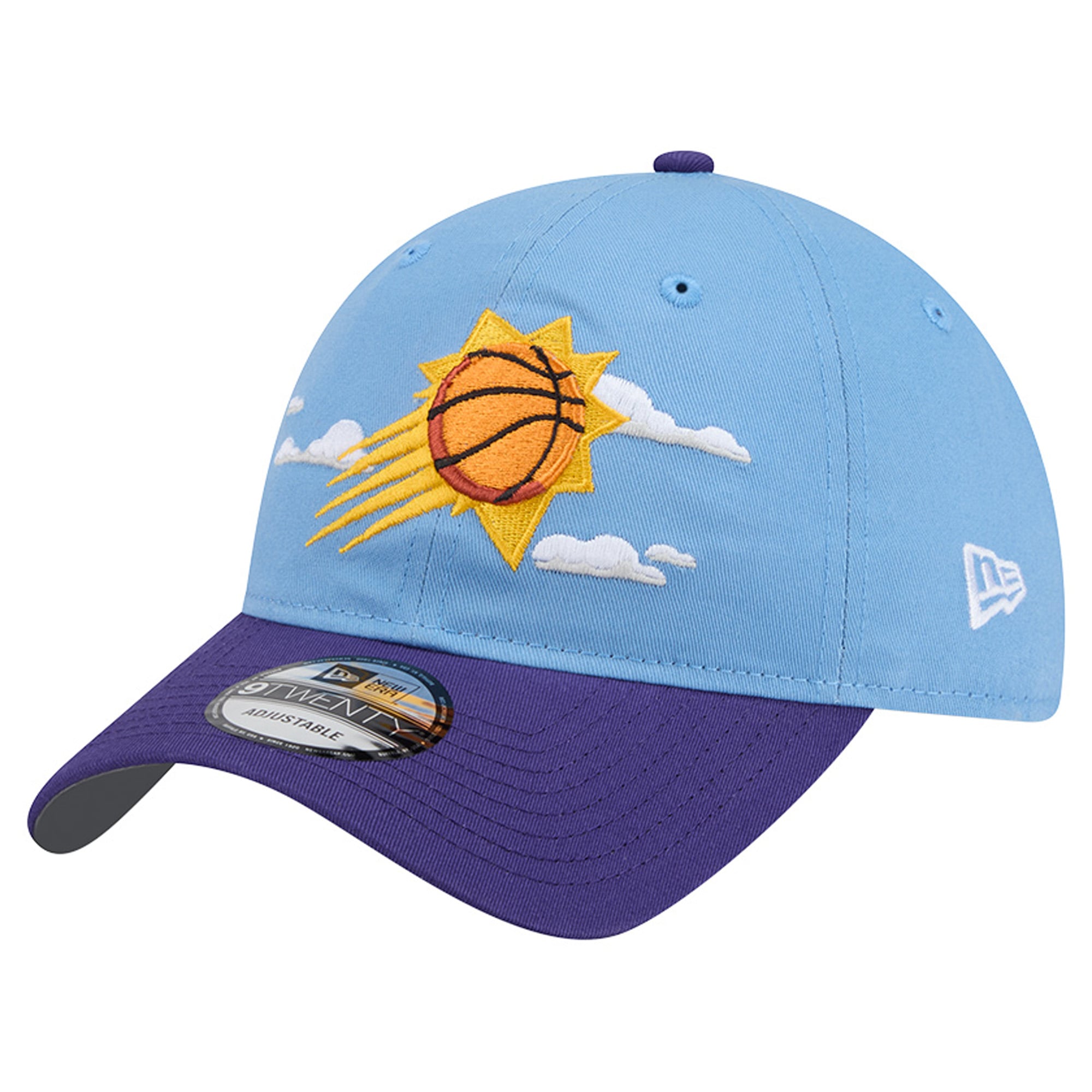 Men's Phoenix Suns New Era Powder Blue Clouds 9TWENTY Adjustable Hat