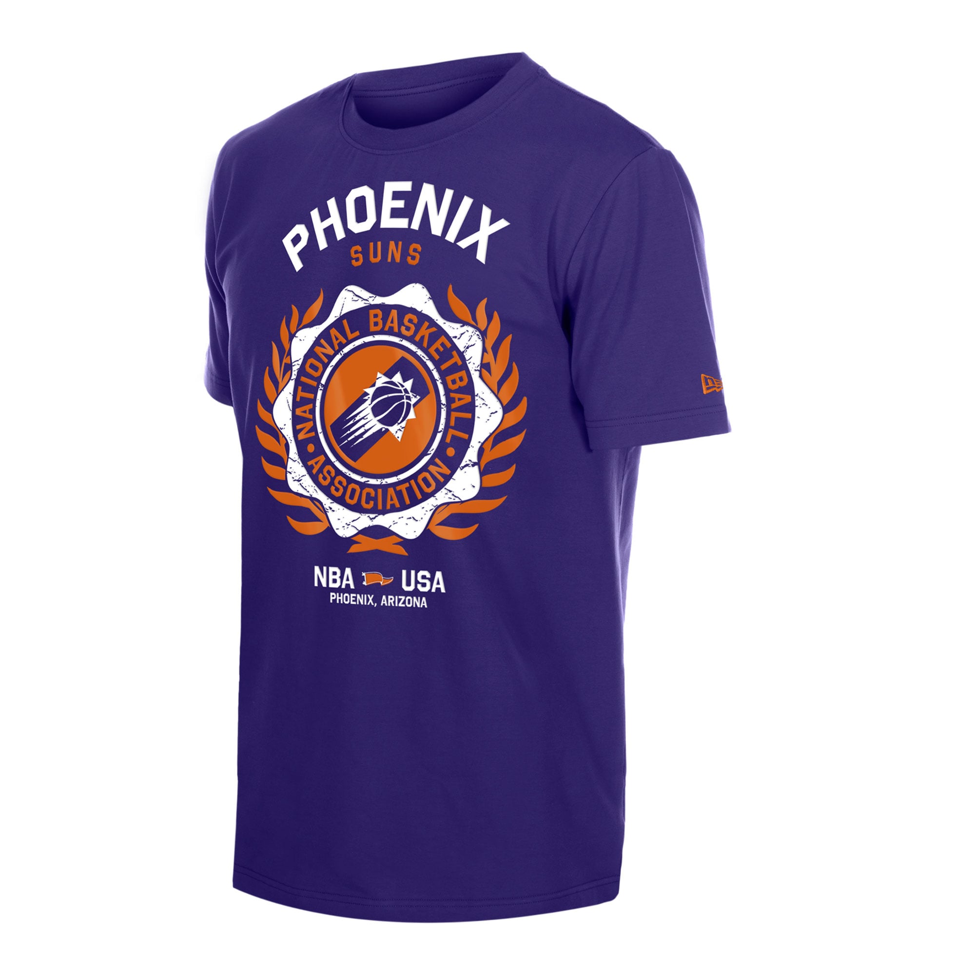 T-shirt floqué New Era violet Phoenix Suns Laurel Crest pour homme