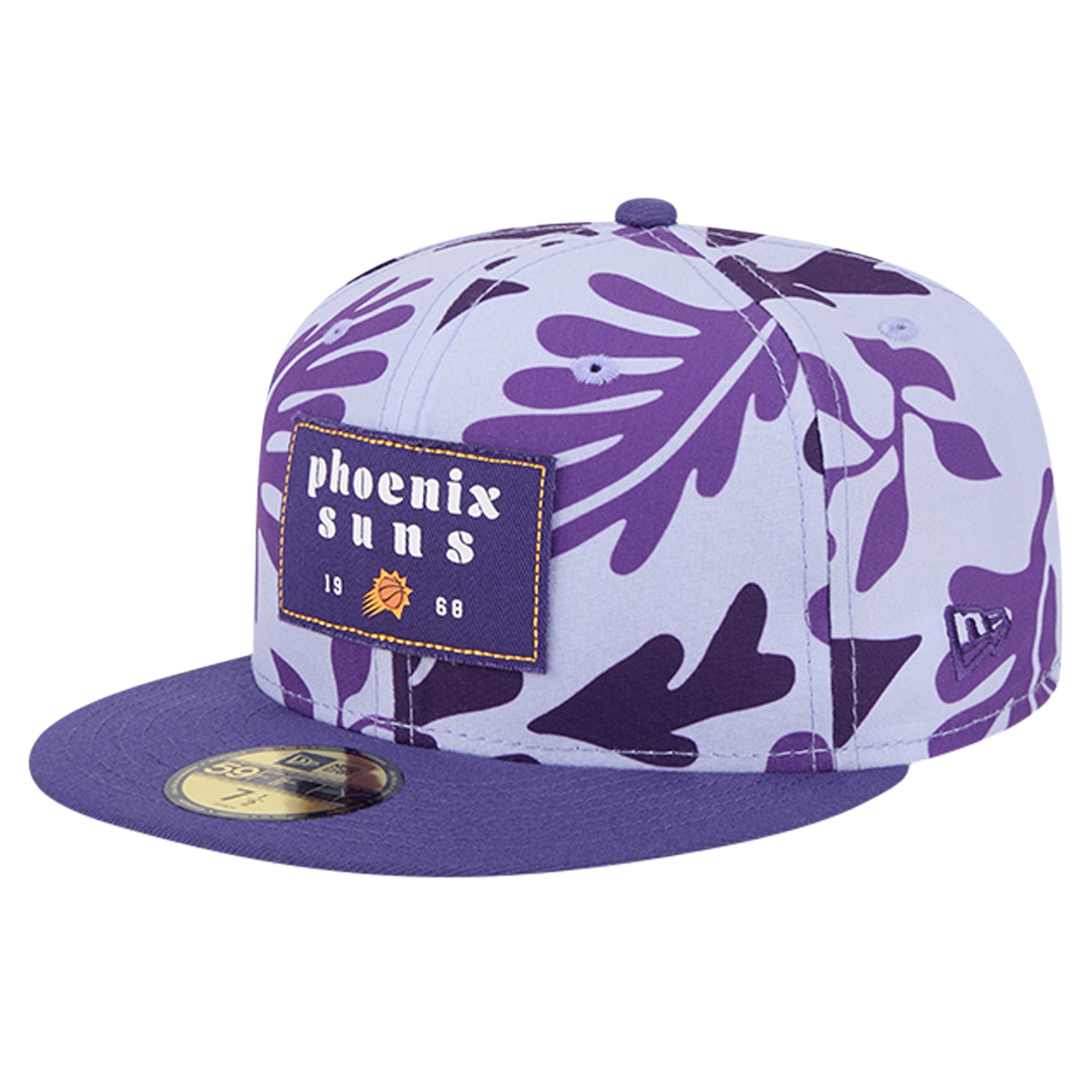 Men's Phoenix Suns New Era Purple Palm Fronds 2-Tone 59FIFTY Fitted Hat