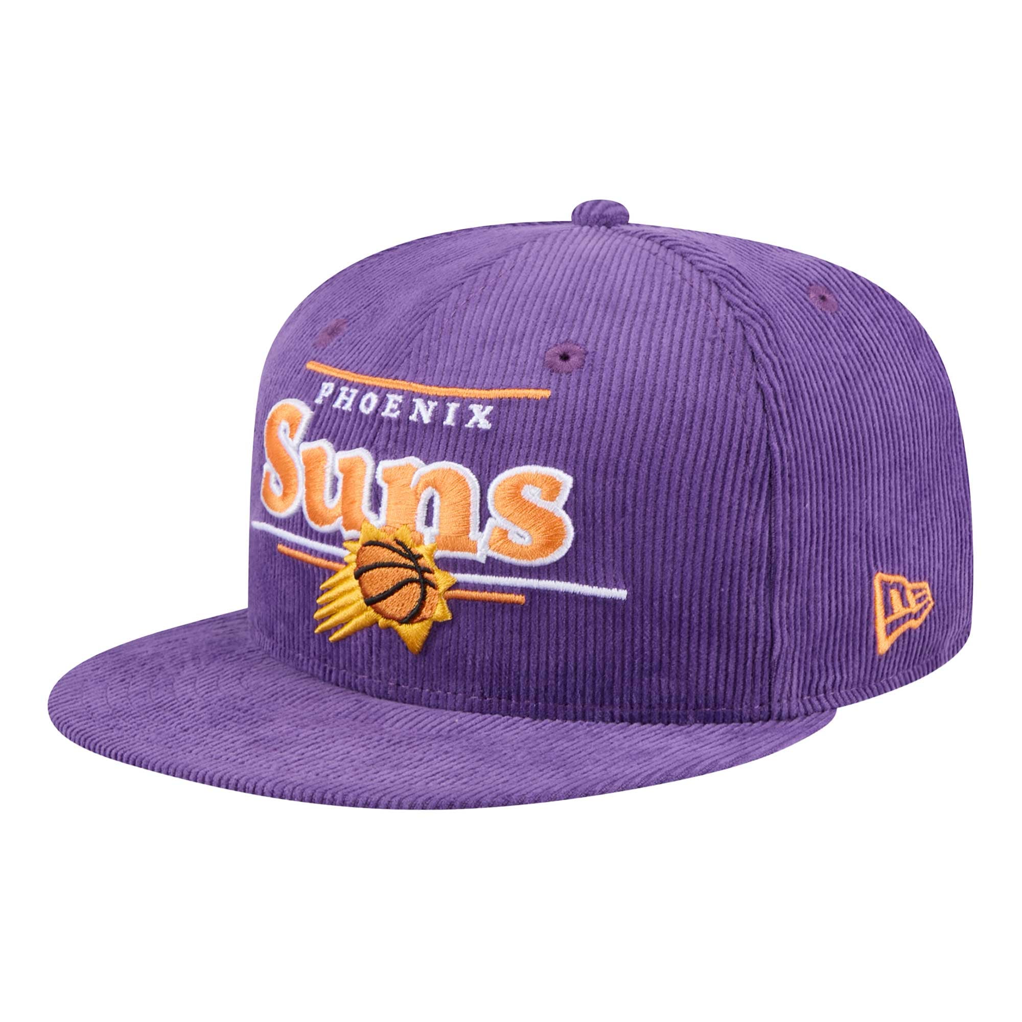 Men's Phoenix Suns New Era Purple Throwback Display Corduroy 9FIFTY Snapback Hat