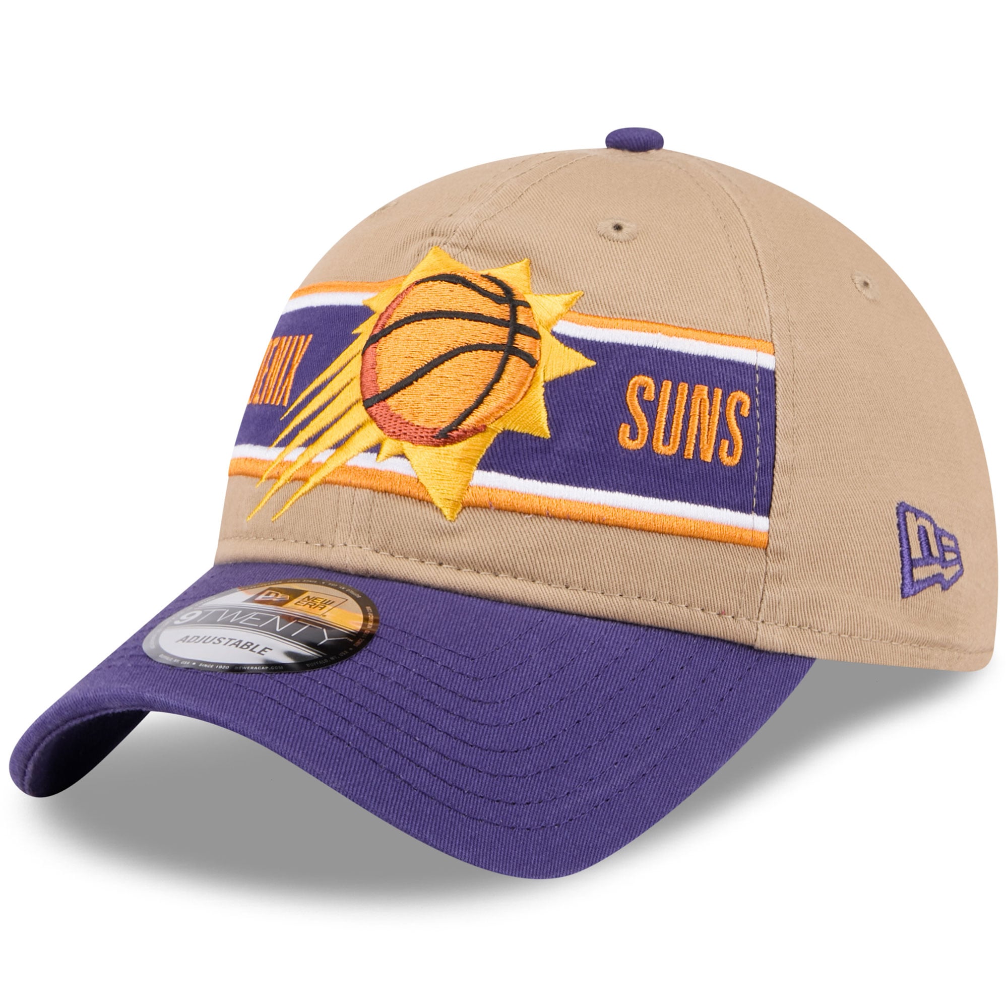 Men's Phoenix Suns New Era Tan/Purple 2024 NBA Draft 9TWENTY Adjustable Hat