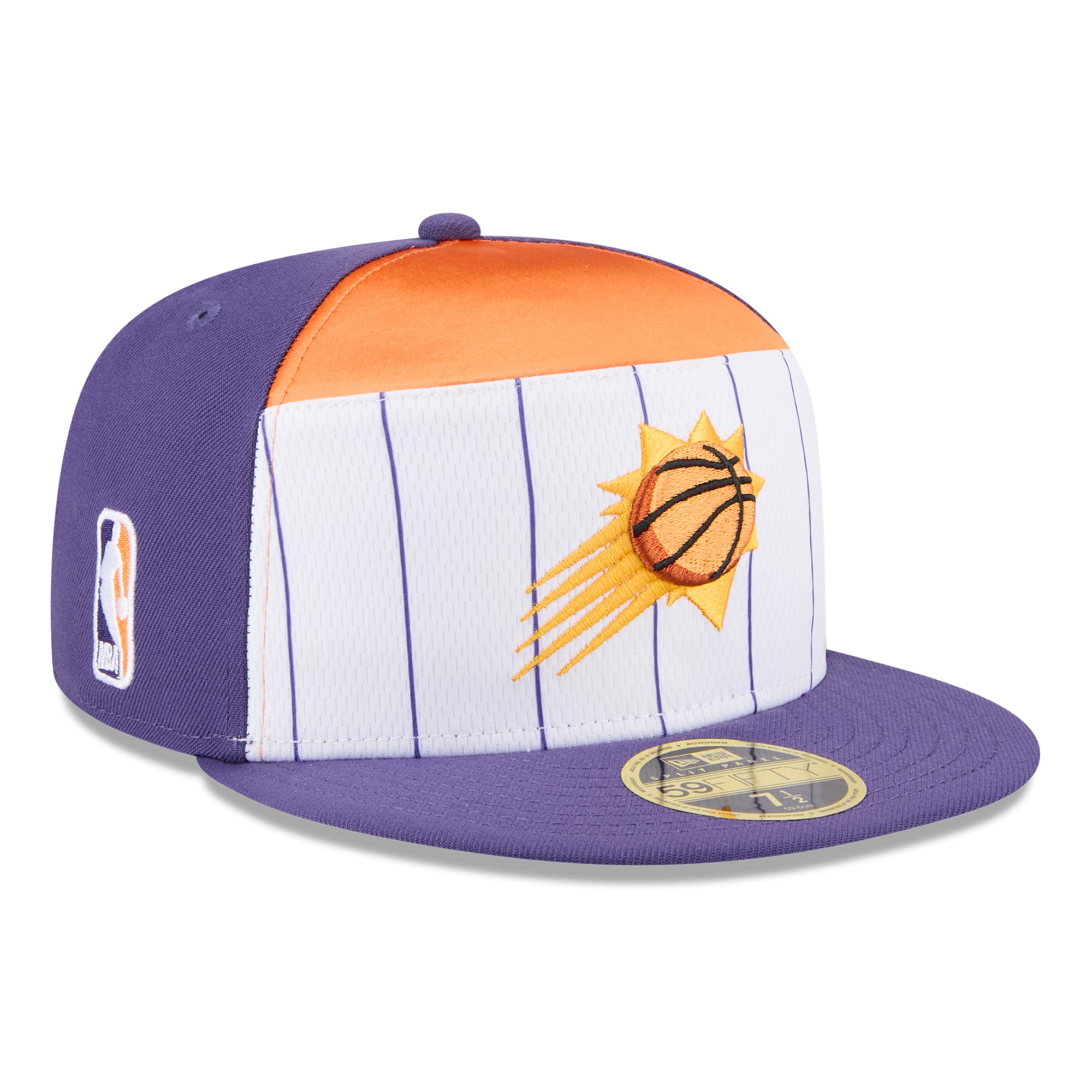 Men's Phoenix Suns New Era White/Purple 2025 NBA Tip Off Split Panel 59FIFTY Fitted Hat