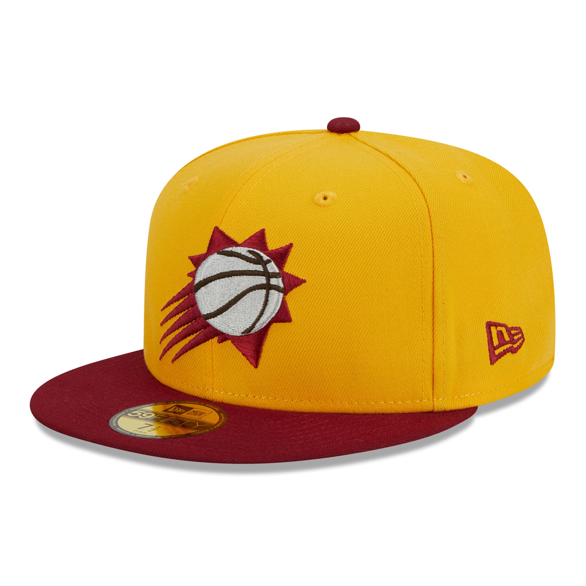 Men's Phoenix Suns New Era Yellow/Red Fall Leaves 2-Tone 59FIFTY Fitted Hat