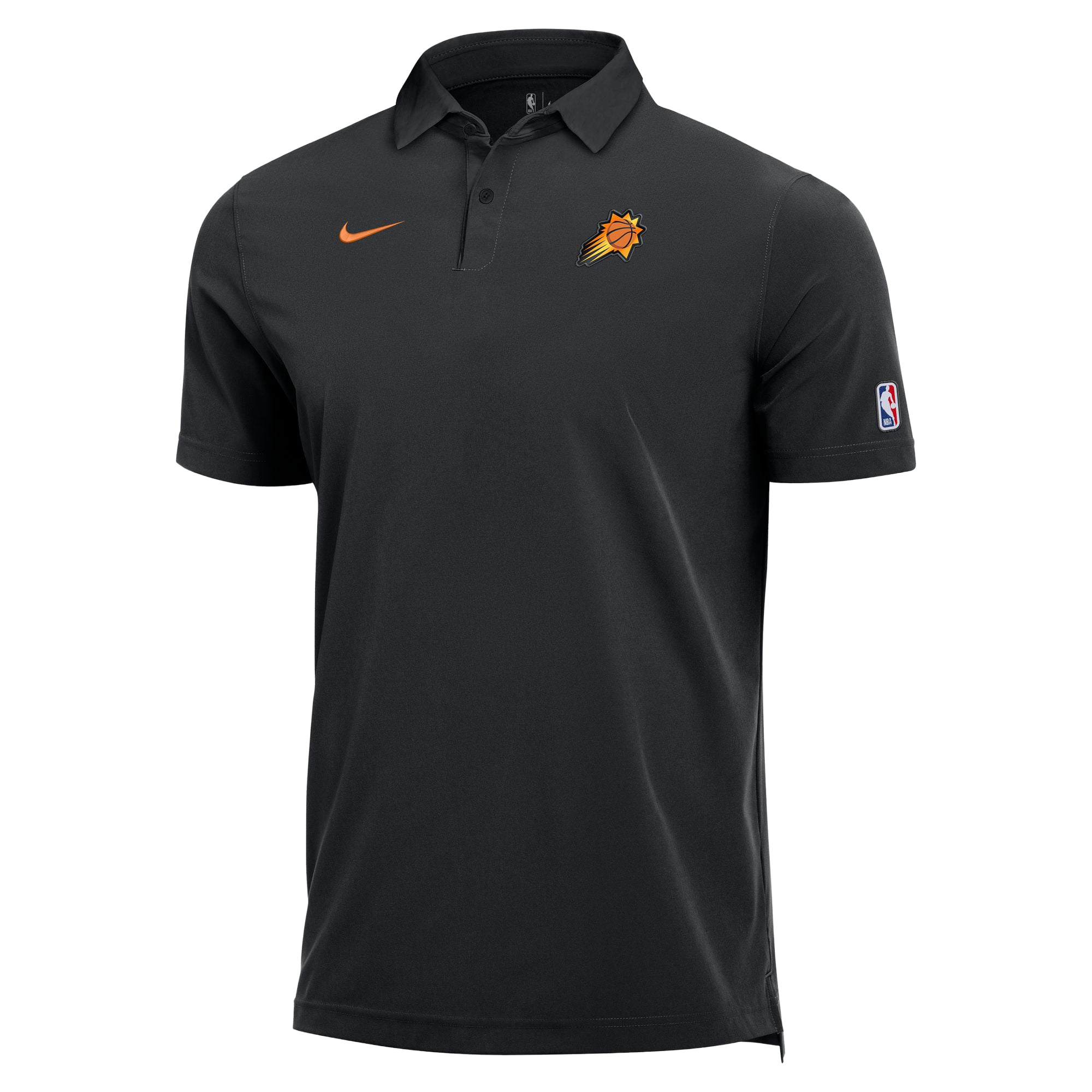 Polo d'entraîneur Nike Phoenix Suns Dri-FIT noir pour homme