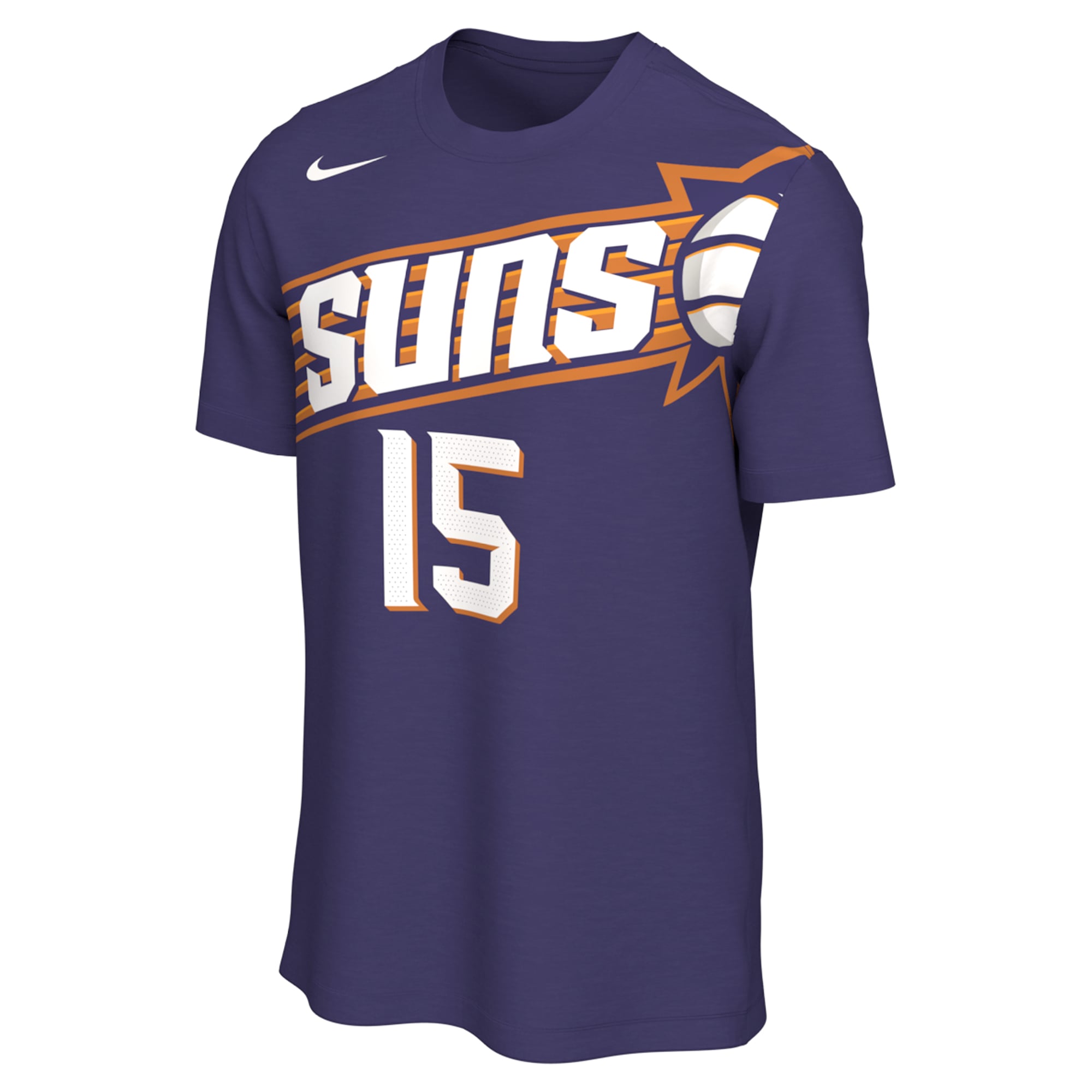 T-shirt Nike Devin Booker violet Phoenix Suns pour homme - Édition Icon
