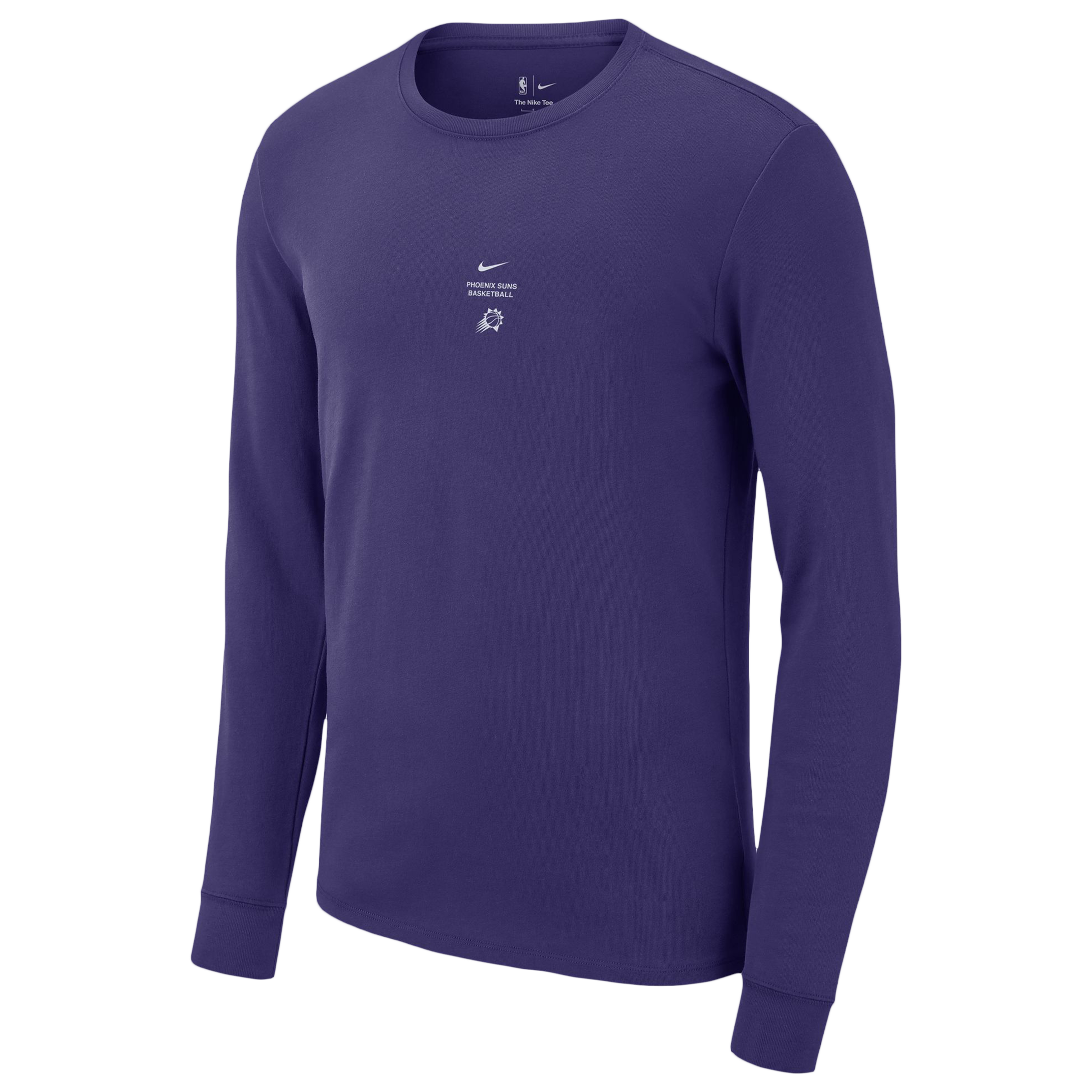 T-shirt d'entraînement à manches longues Nike Phoenix Suns violet pour homme, édition standard 2026