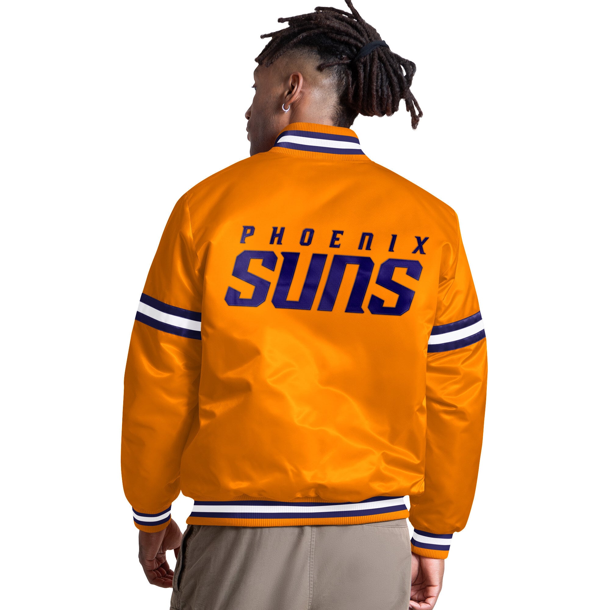 Veste universitaire Starter orange Phoenix Suns Courtside II pour homme