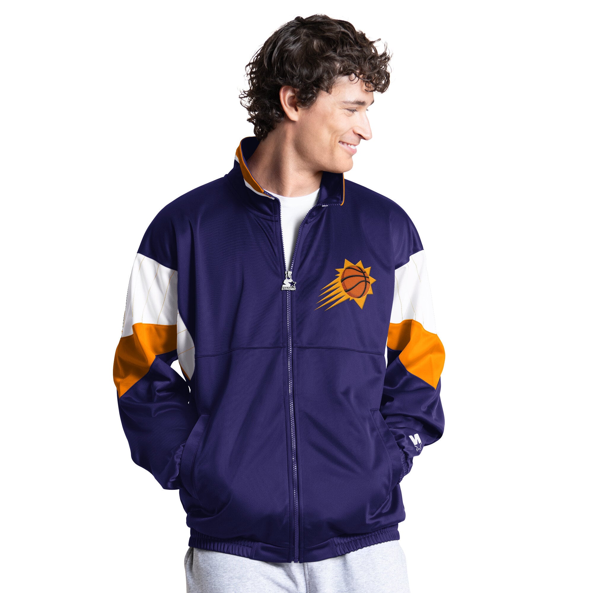 Veste de survêtement zippée intégrale Starter Purple Phoenix Suns Legacy pour homme