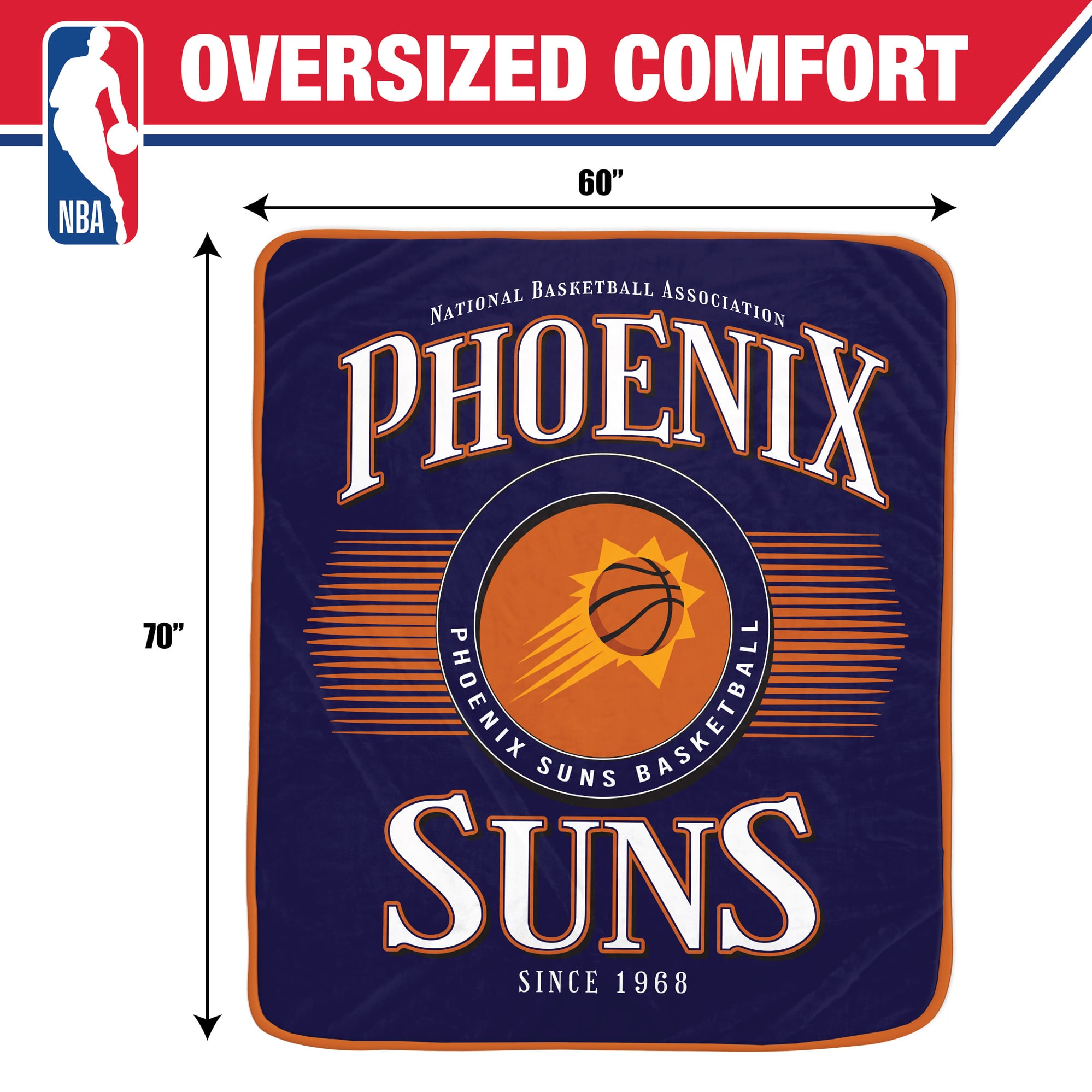 Pegasus Phoenix Suns Spotlight Arch 60" x 70" Ultra Soft Throw Blanket