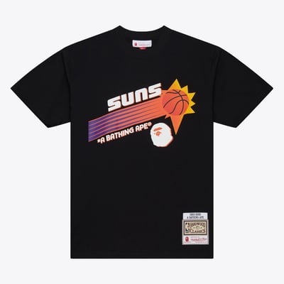 Phoenix Suns Mitchell & Ness X Bape T-Shirt - Black - Mens