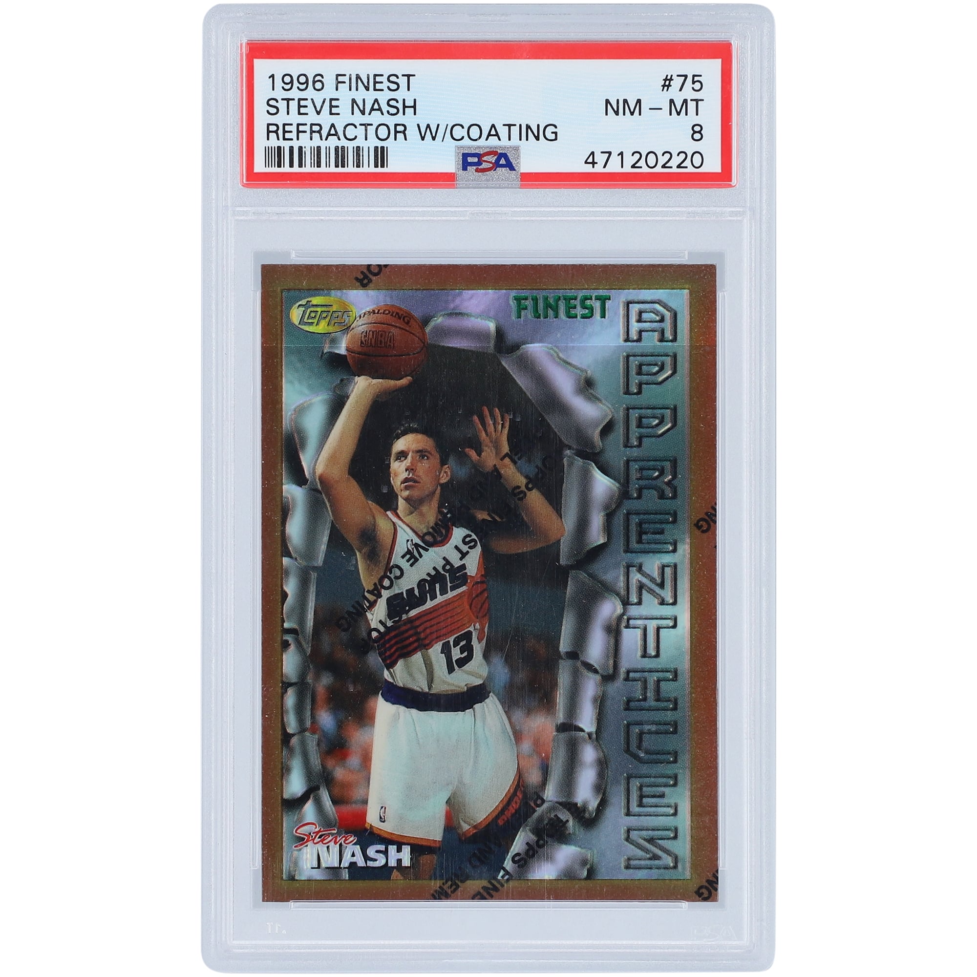【希少】村上晴彦プロデュース　ヌケガケ　チヌロッド Steve Nash Phoenix Suns 1996 Topps Finest Refractor with Coating