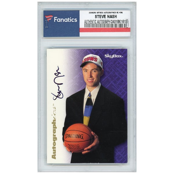 Steve Nash Phoenix Suns Autographed 1996 Skybox Autographics 