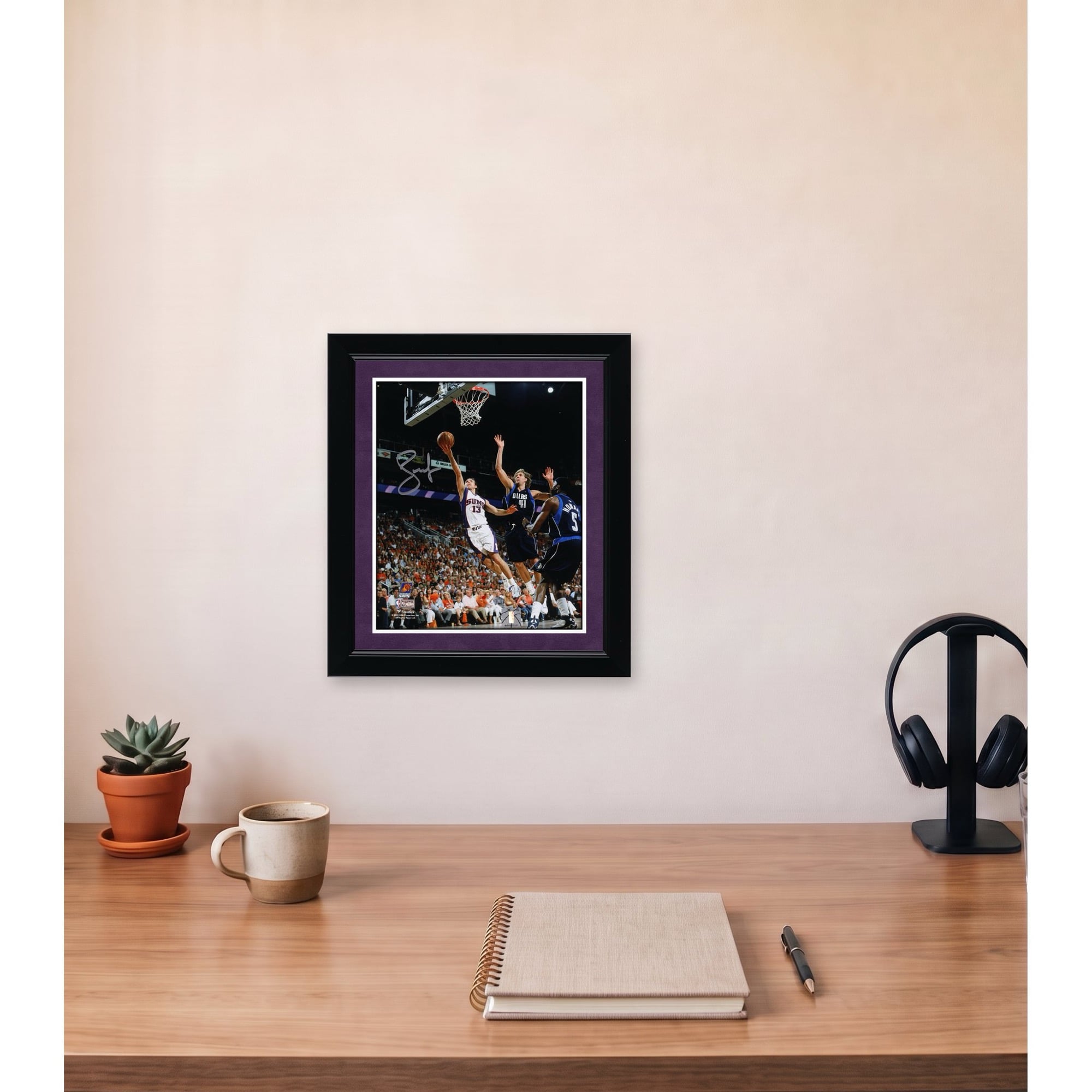 Steve Nash Phoenix Suns Autographed 8" x 10" Layup vs. Dallas Mavericks Photograph