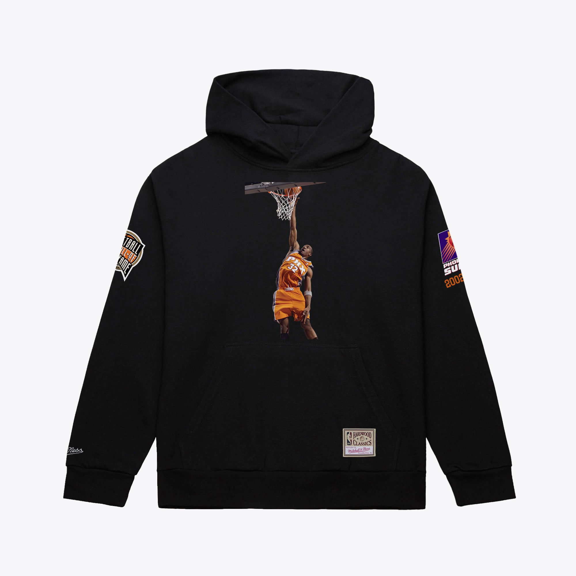 Unisex Mitchell & Ness Amar'e Stoudemire Black Phoenix Suns Basketball Hall of Fame Player Hoodie