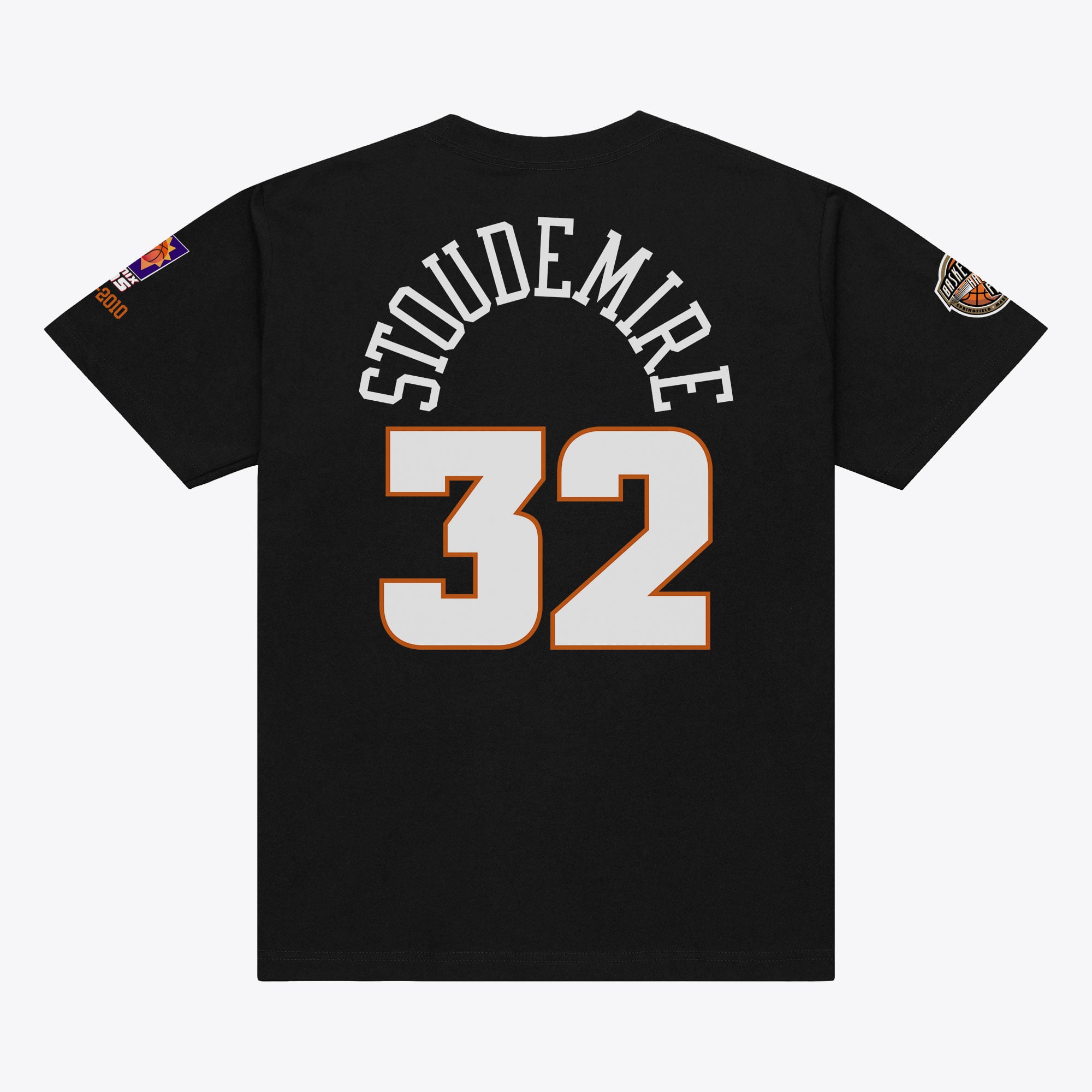 Unisex Mitchell & Ness Amar'e Stoudemire Black Phoenix Suns Basketball Hall of Fame Player T-Shirt