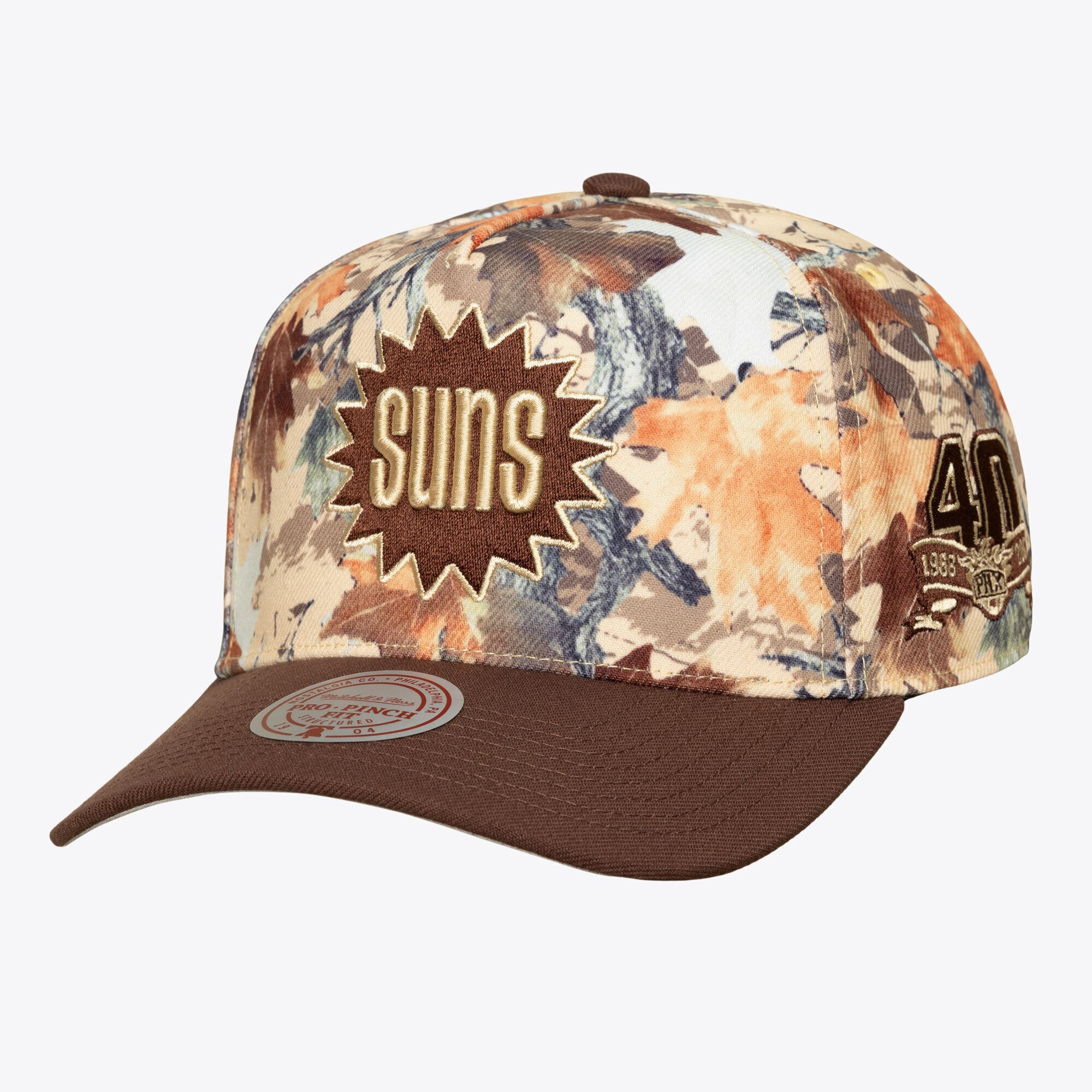 Casquette unisexe Mitchell & Ness Pro camouflage Phoenix Suns Leaf Camo, ajustable