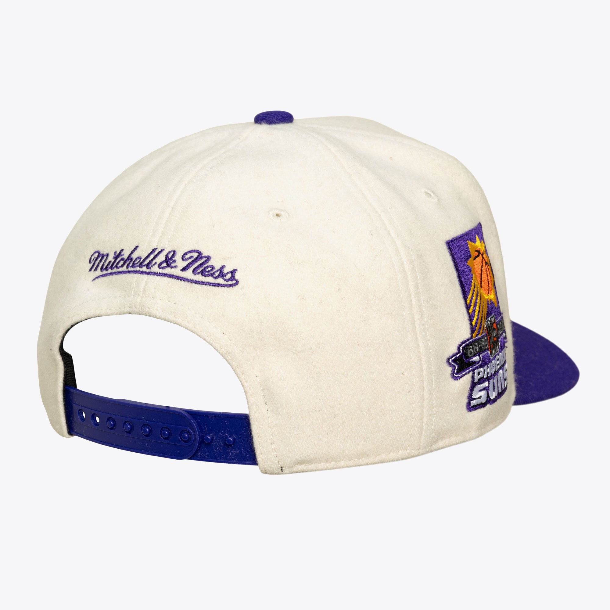 Casquette unisexe Mitchell & Ness crème Phoenix Suns Team Pro ajustable