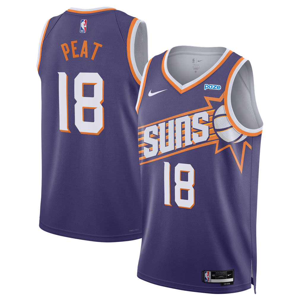 Unisex Nike Koa Peat Purple Phoenix Suns Sponsor Patch Swingman Jersey ...